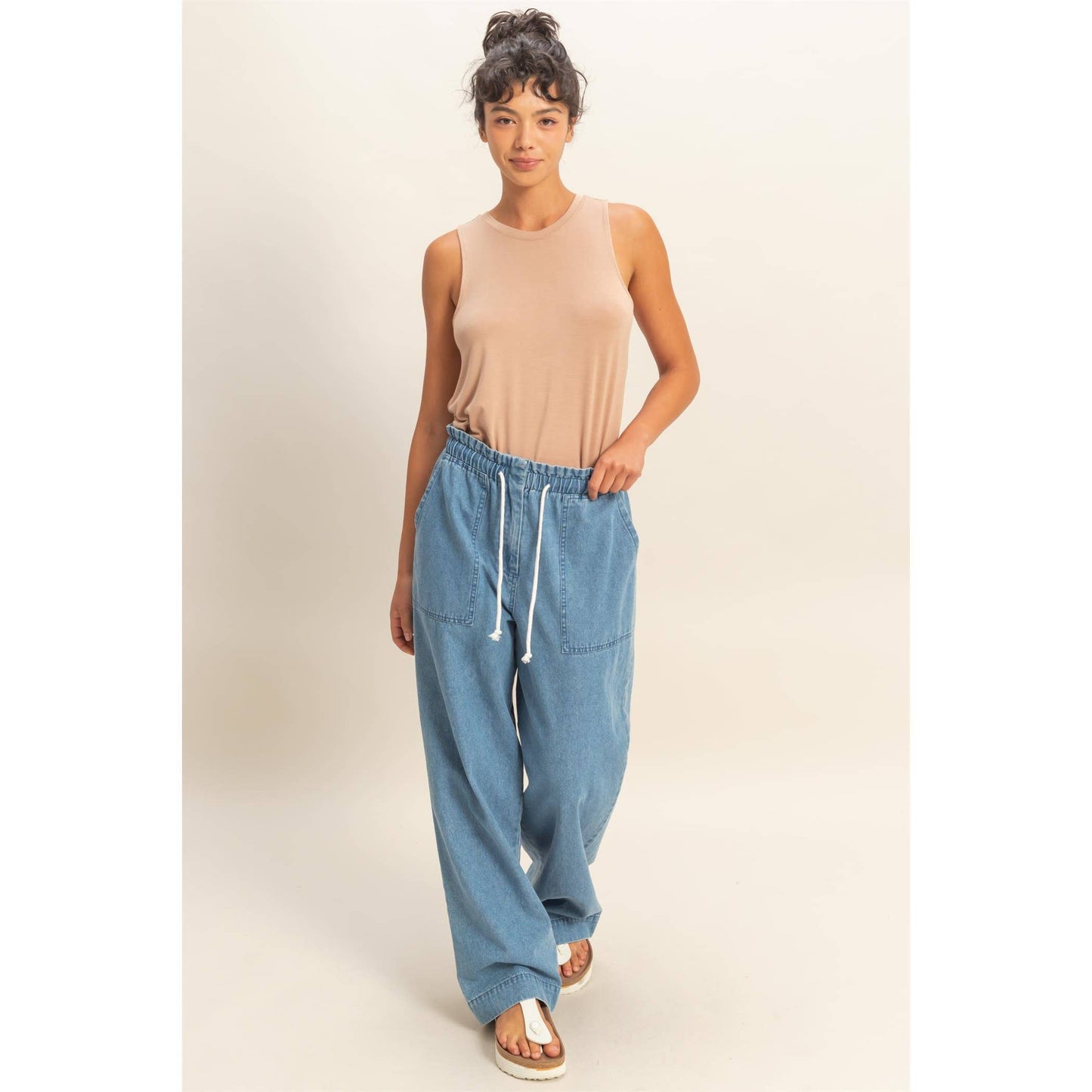 Basic Babe Rayon Flow Tank