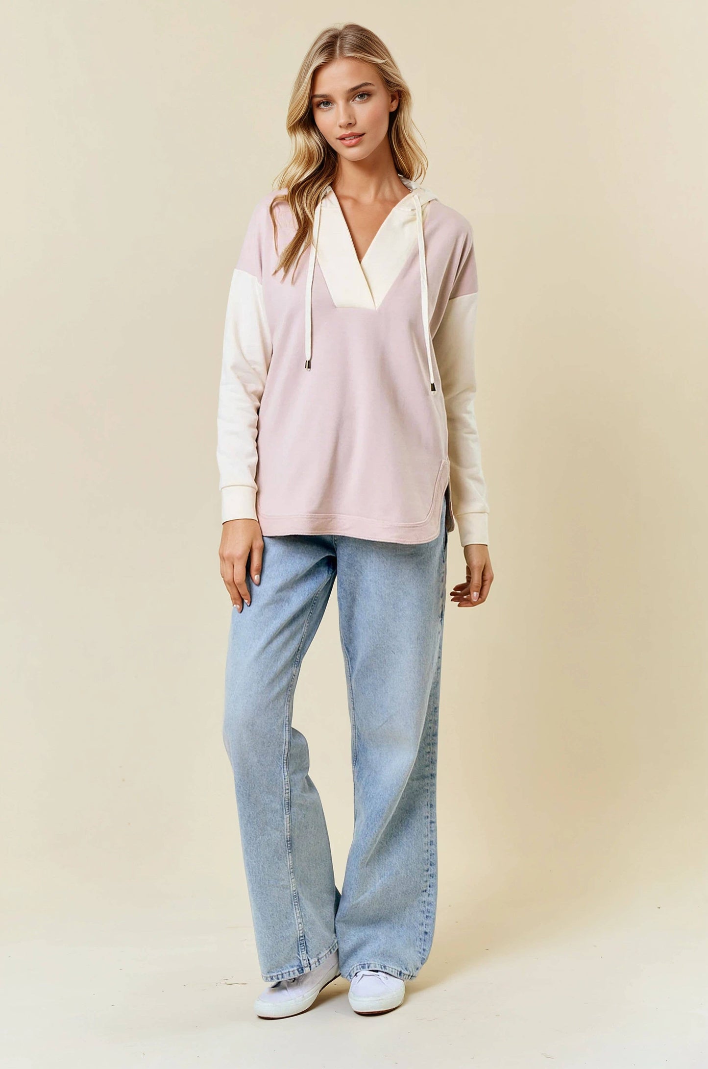 Olive You Deep V Pullover