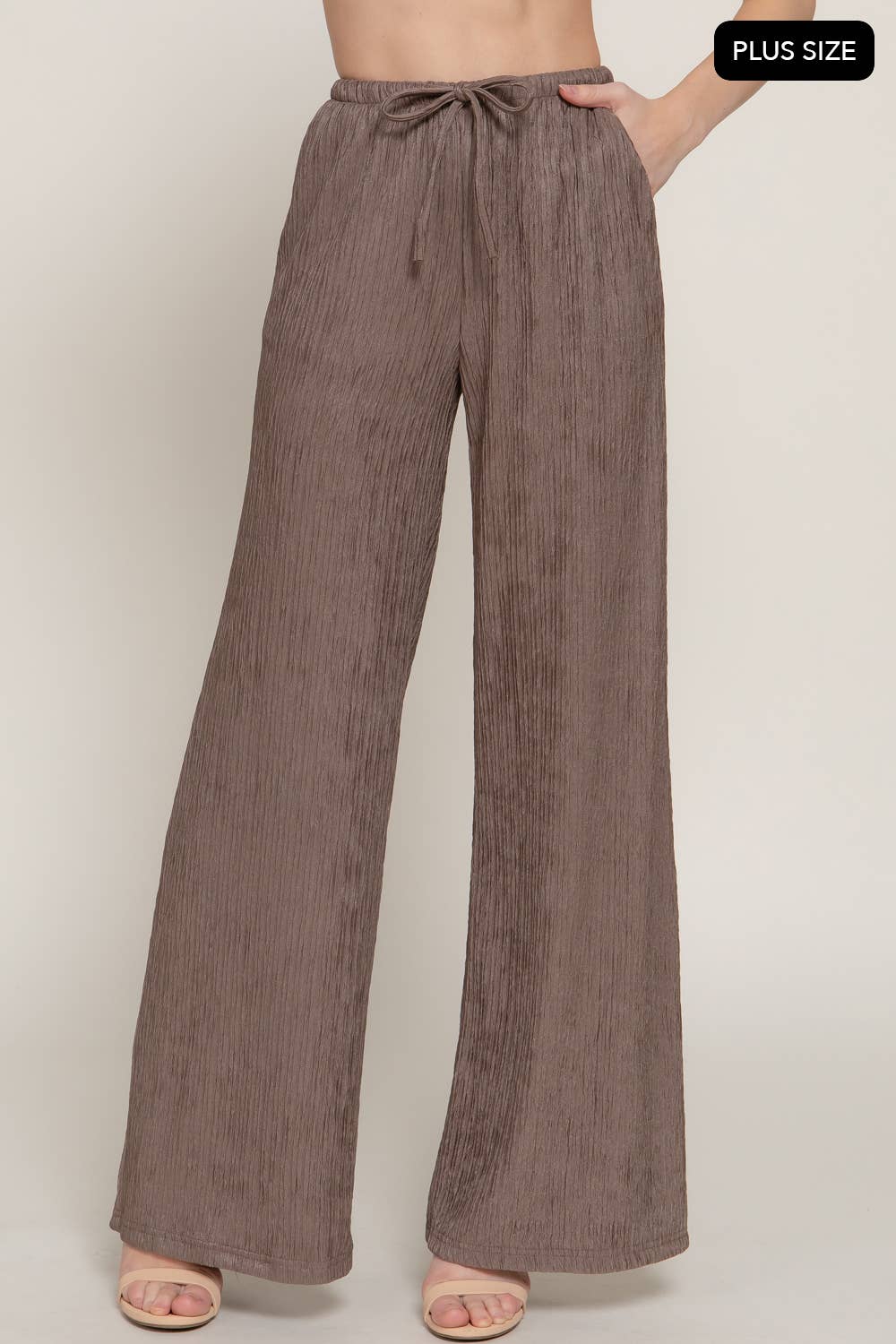 PLUS Crinkle Pallazo Pant