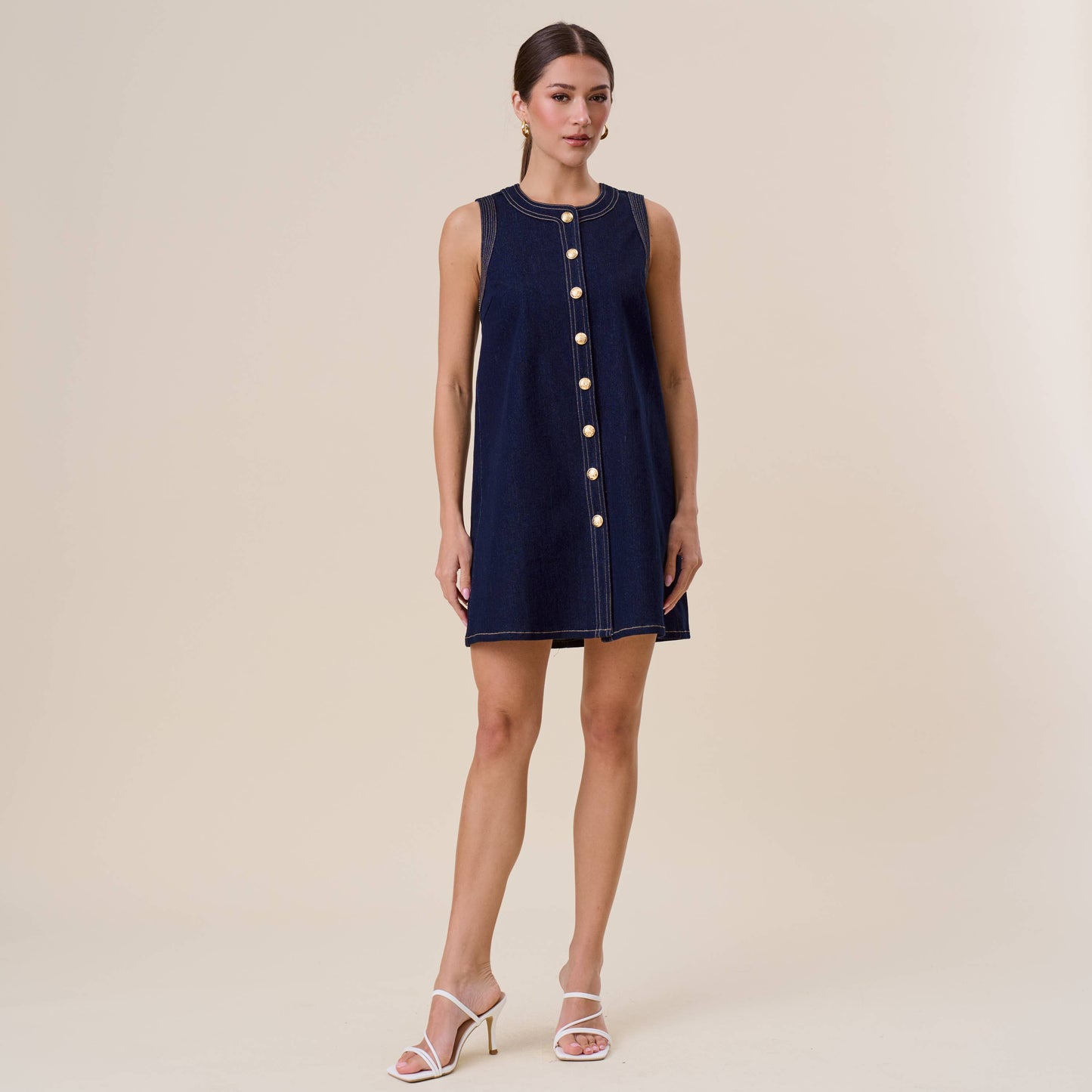 Ibiza Nights Button Dress
