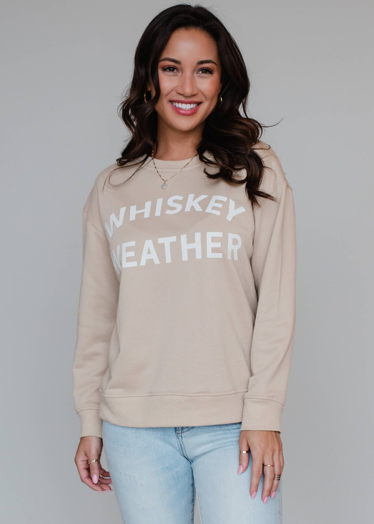 Tan Whiskey Weather Sweatshirt