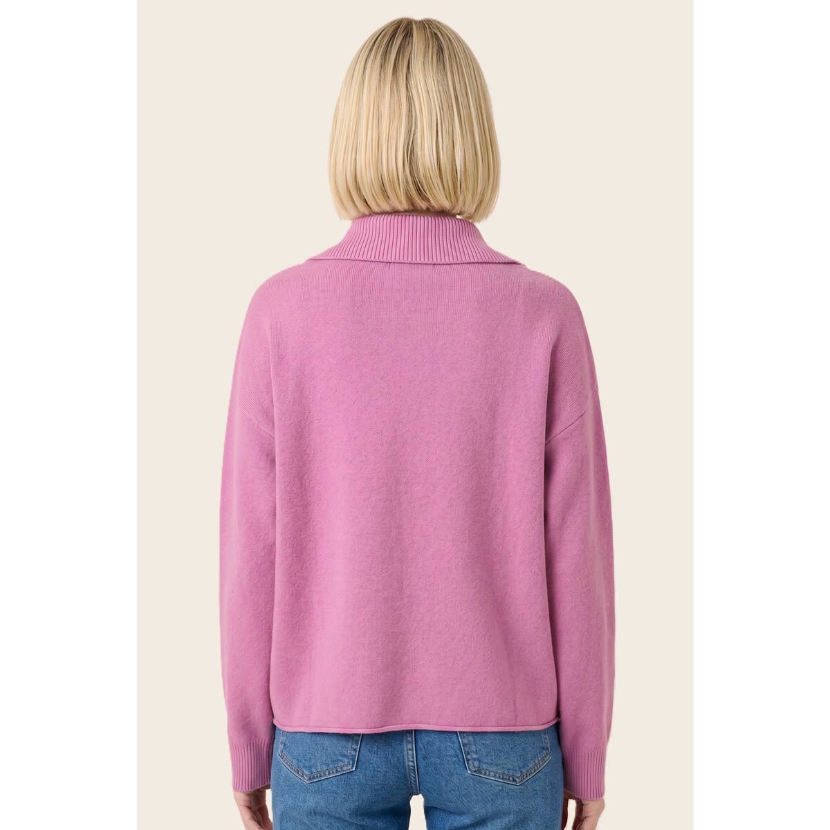 Mock Mockneck Zip Sweater