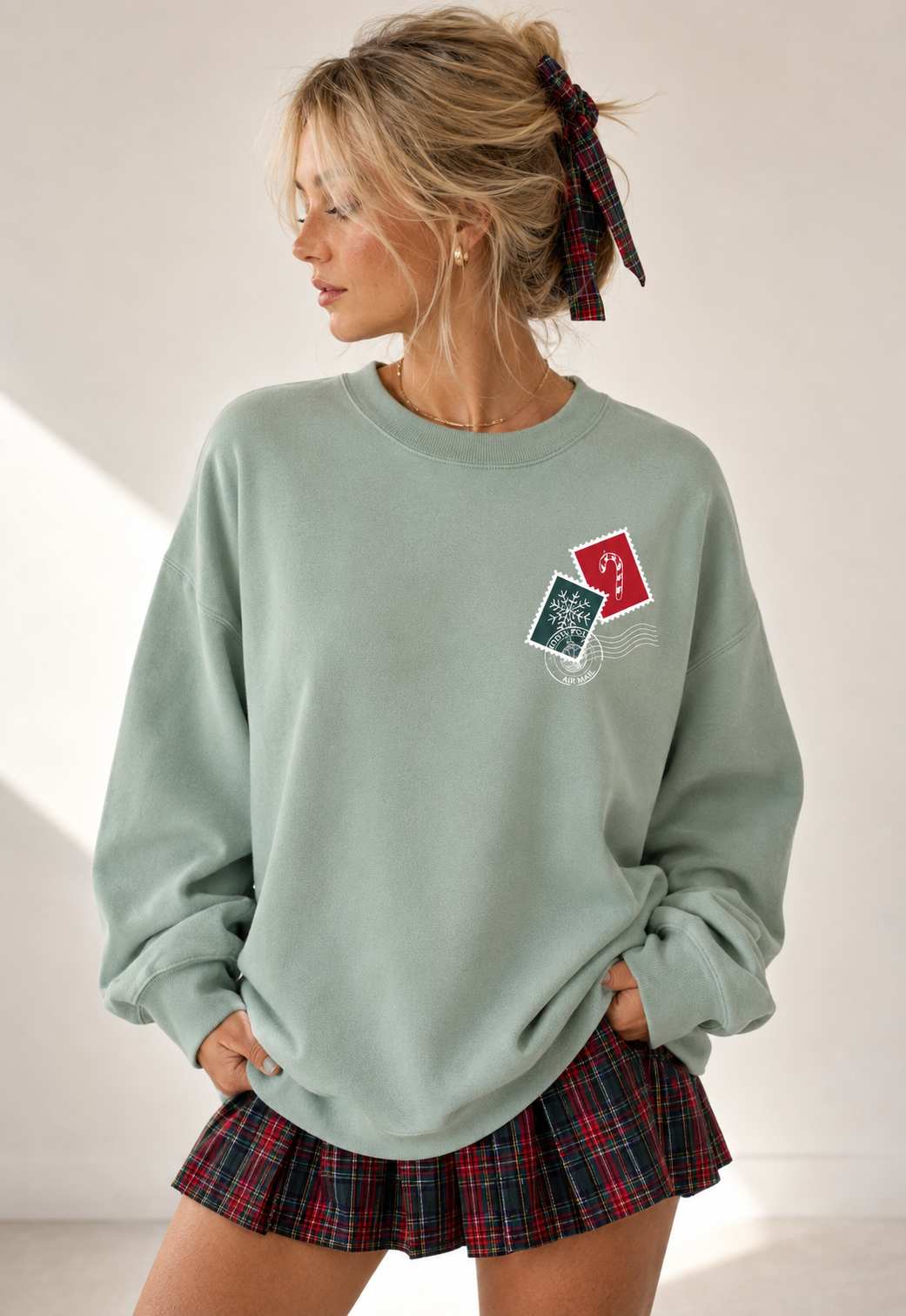Worship North Pole Holiday Graphic Sweatshirt