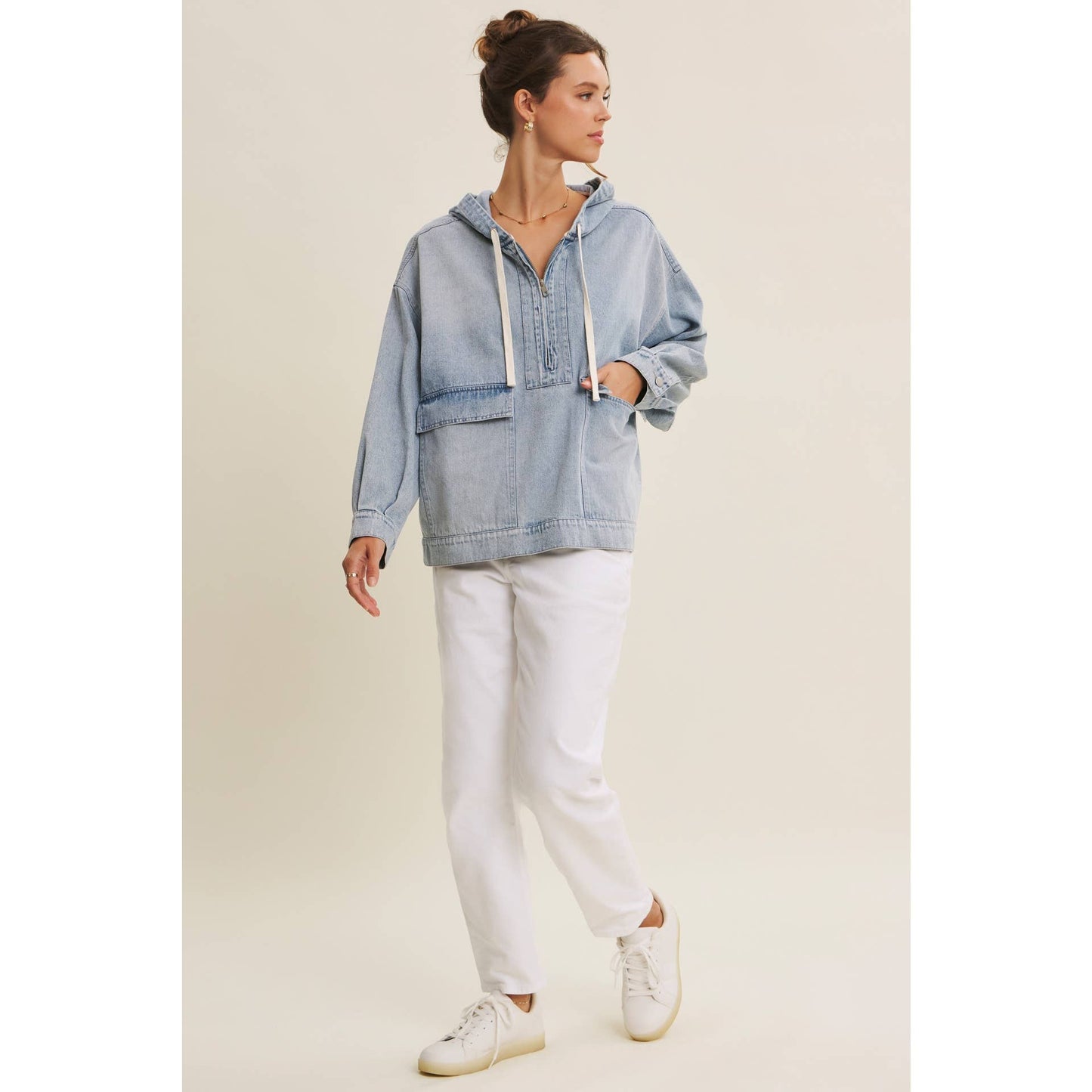Winter Blues Denim Pullover