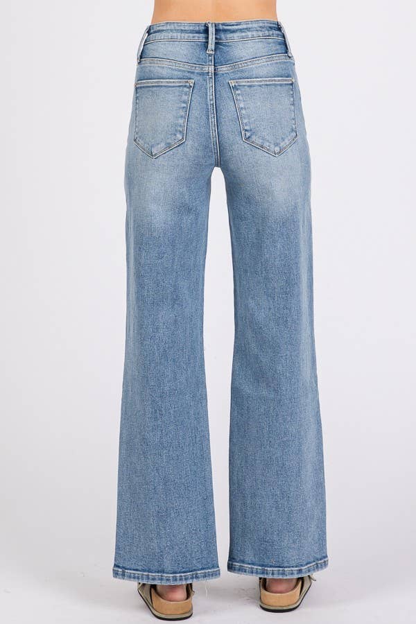 Taylor Distressed Crop Denim