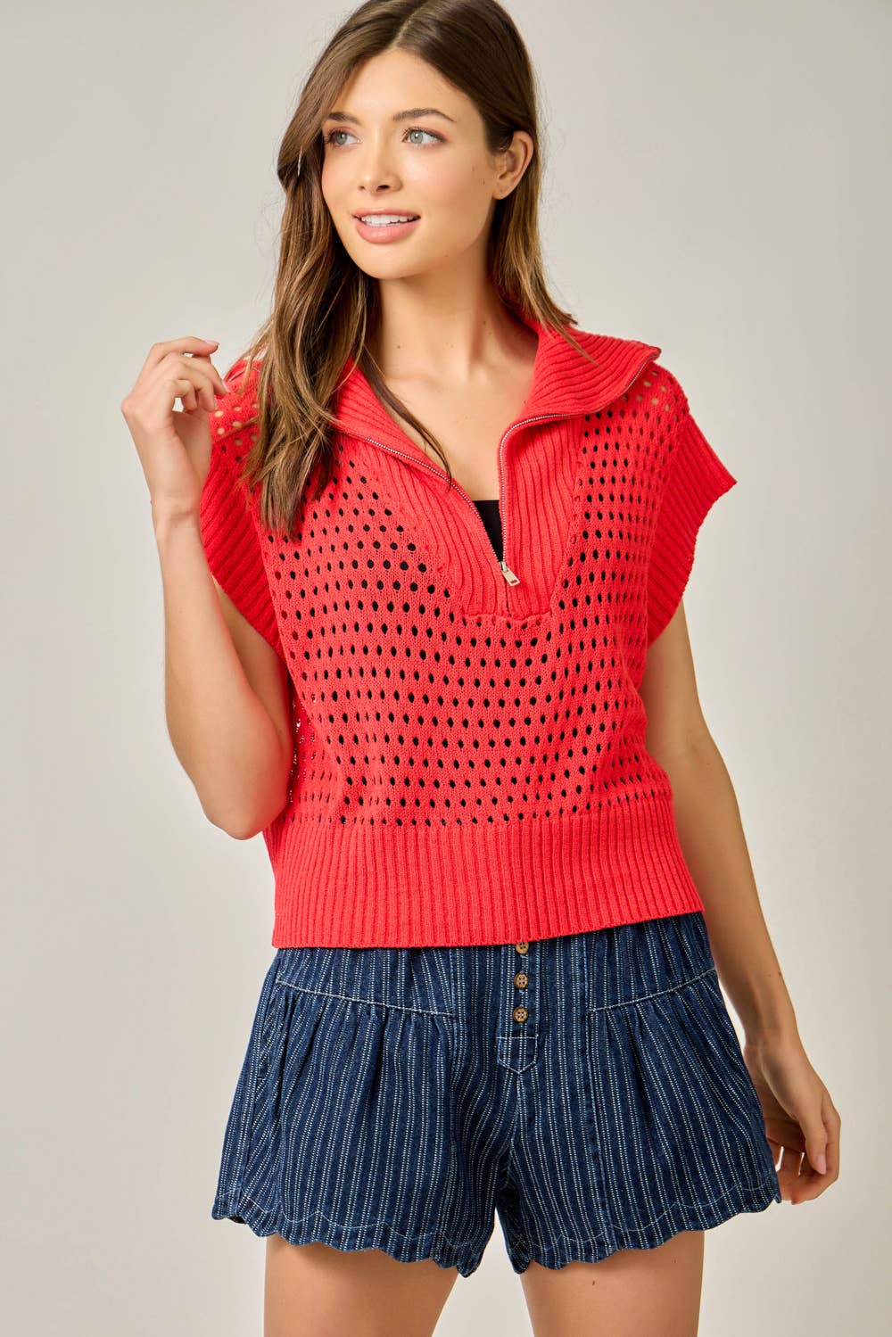 Ahoy Matey Zip Sweater