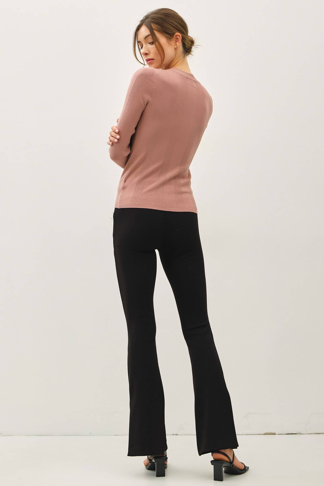 Basic Babe Patterned Knit Top