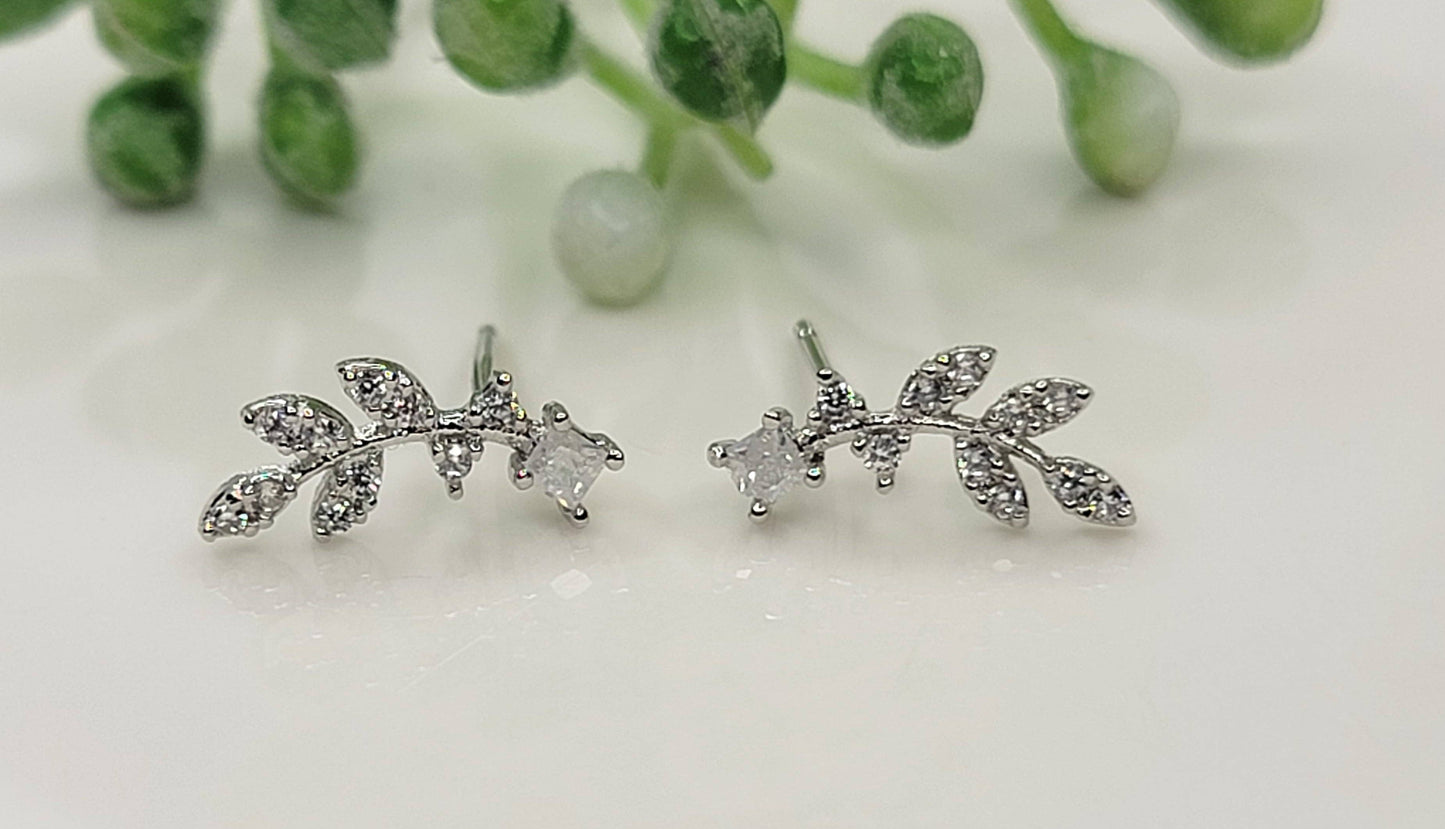 Delicate Leaf Post Earring