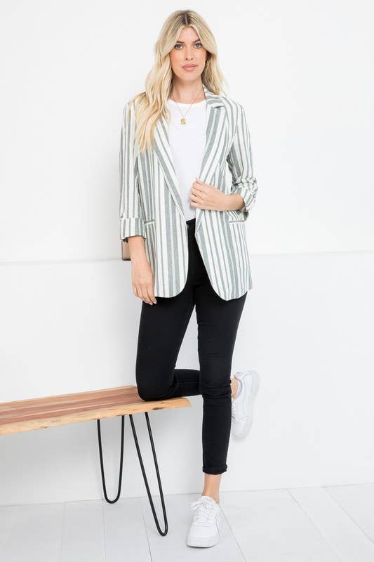 Corporate Girly Blazer White