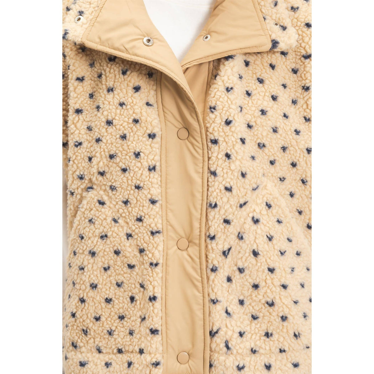 Polka Dot Sherpa Vest