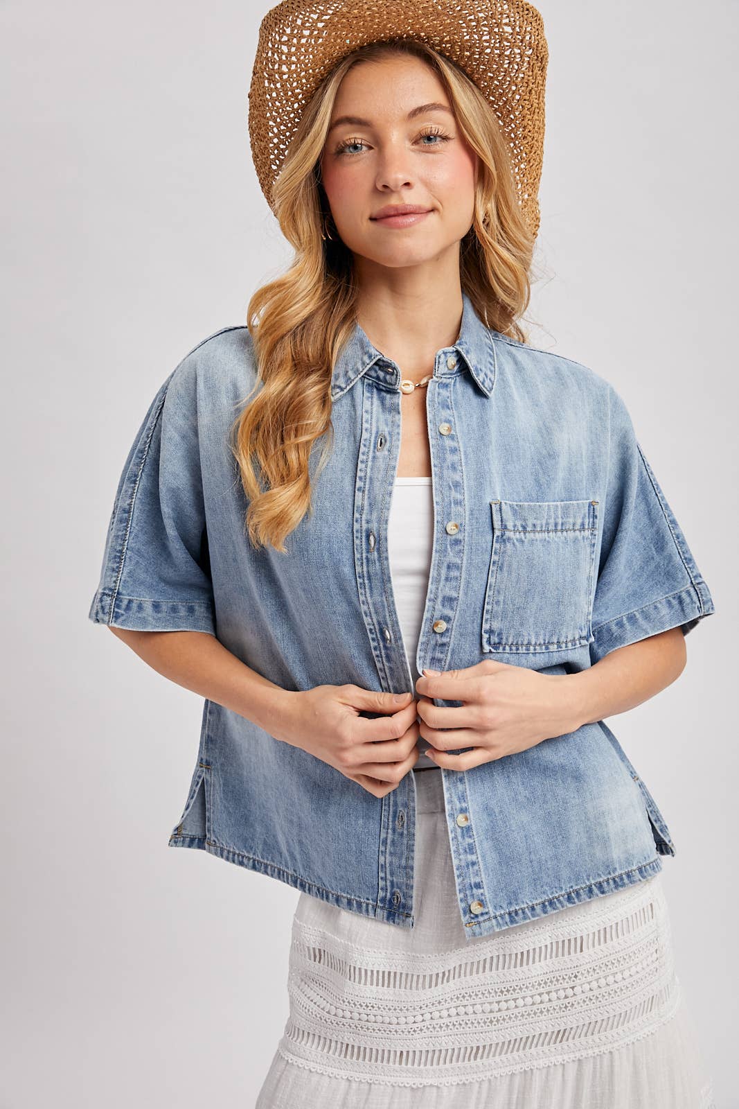 Denim & Daisies Button Up