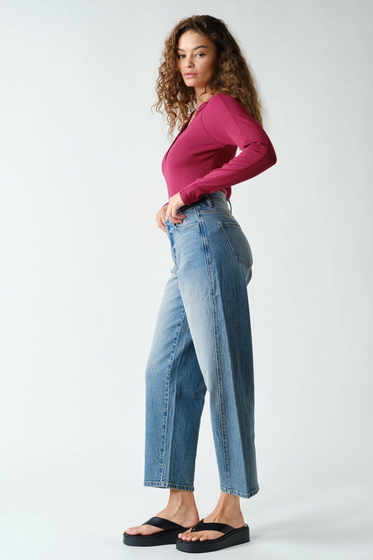 Go with the Flo Henley Top