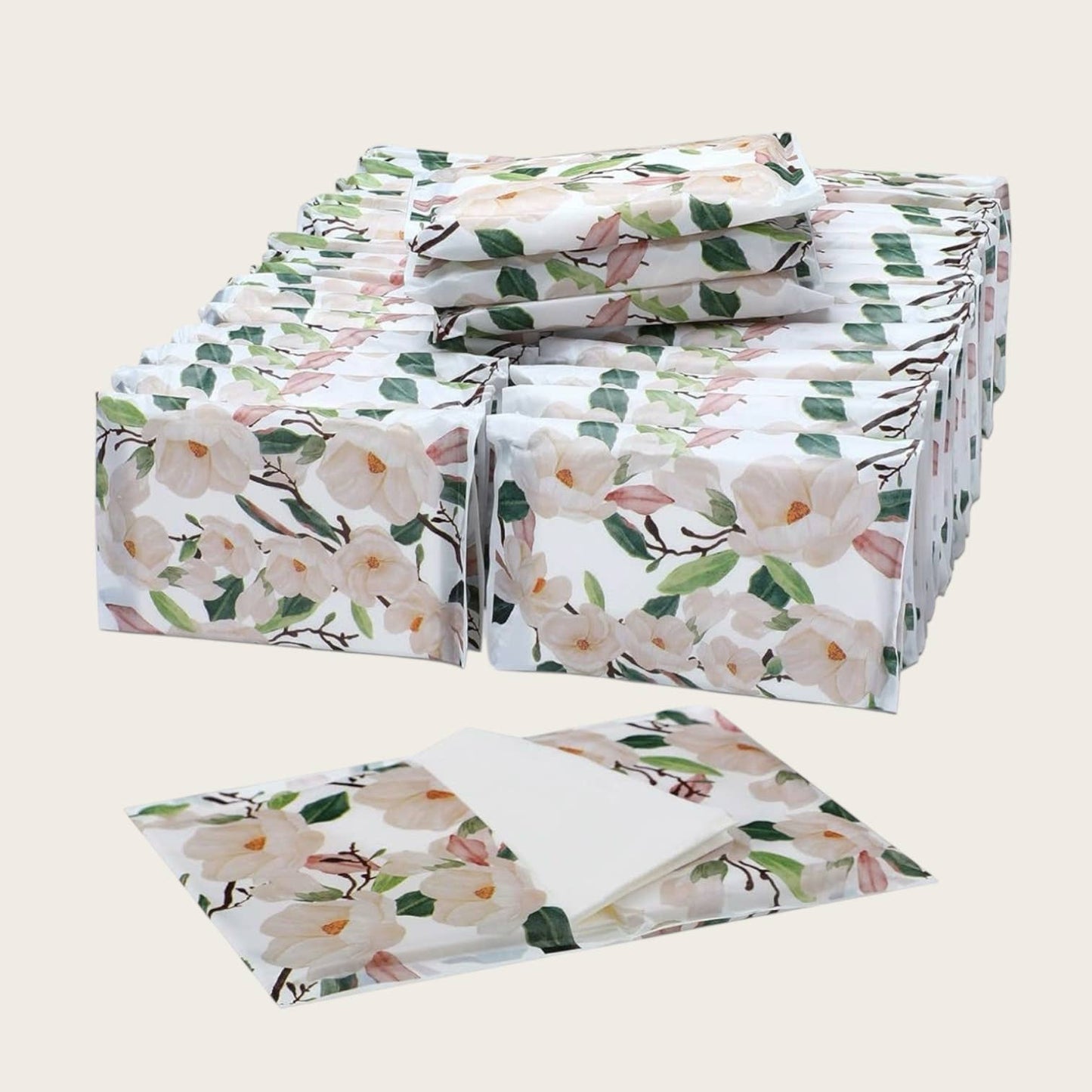 Floral theme travel tissue pack