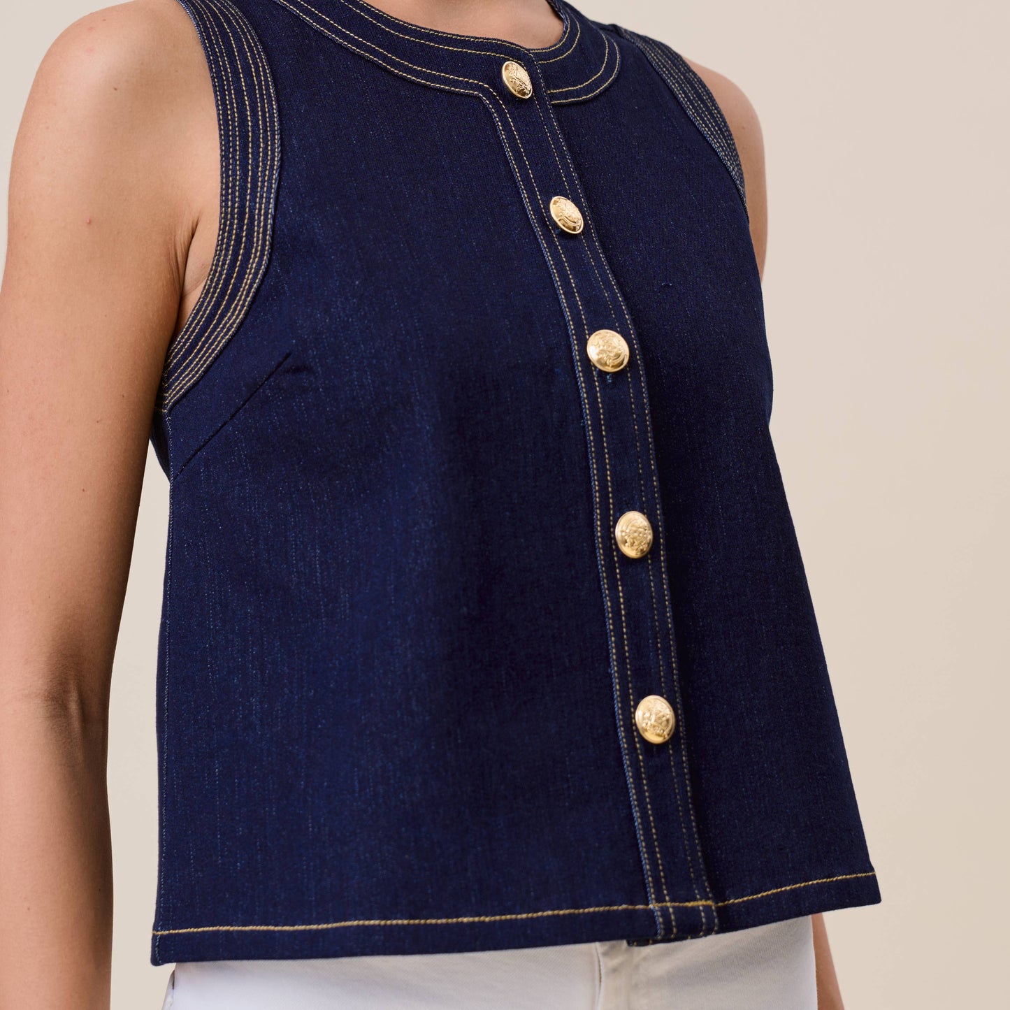 Ibiza Nights Button Top