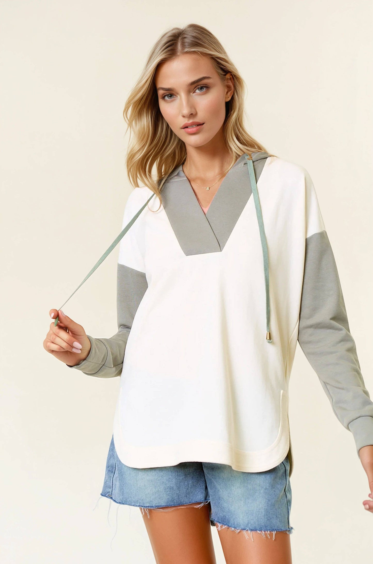 Olive You Deep V Pullover