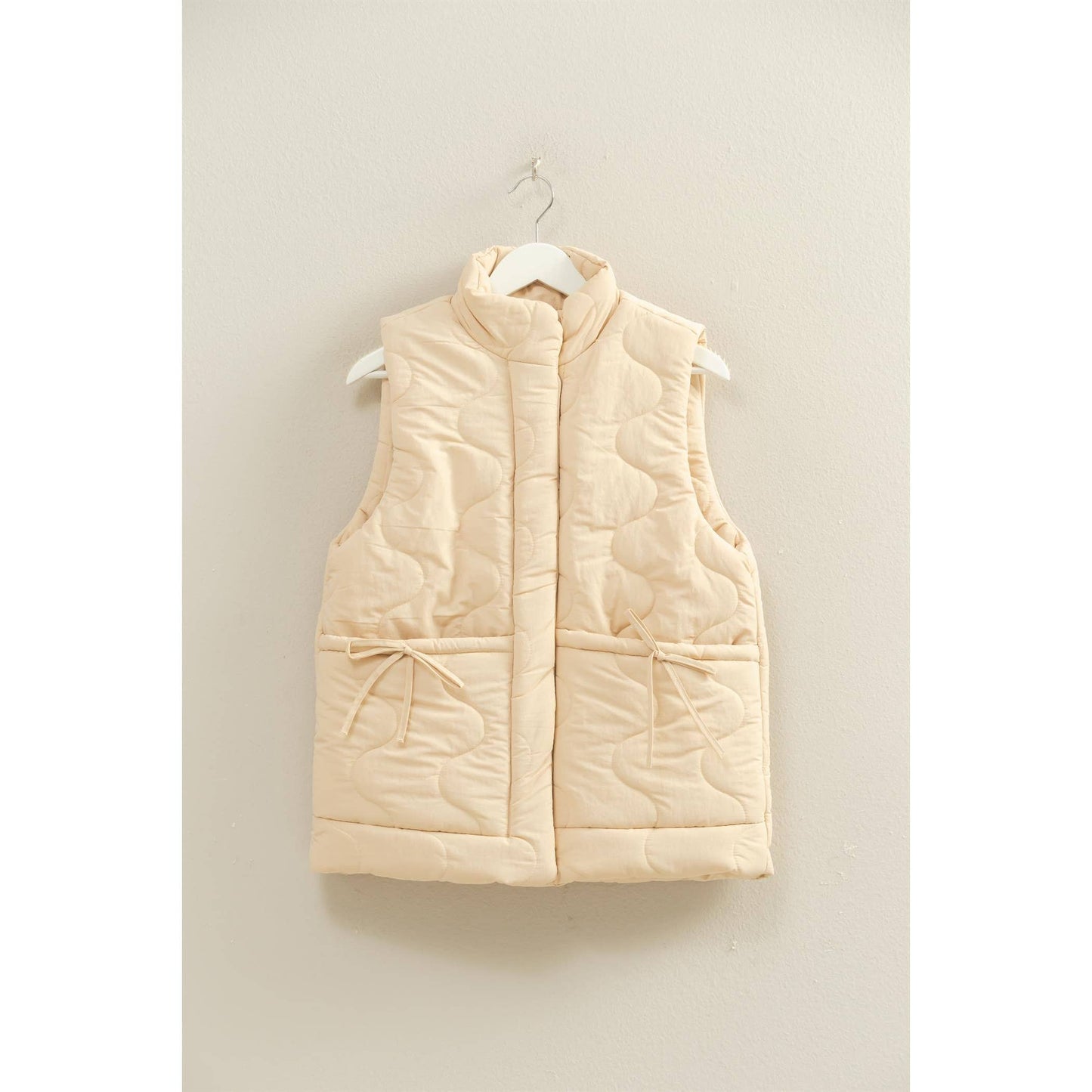 Quilted Wave Red Vest