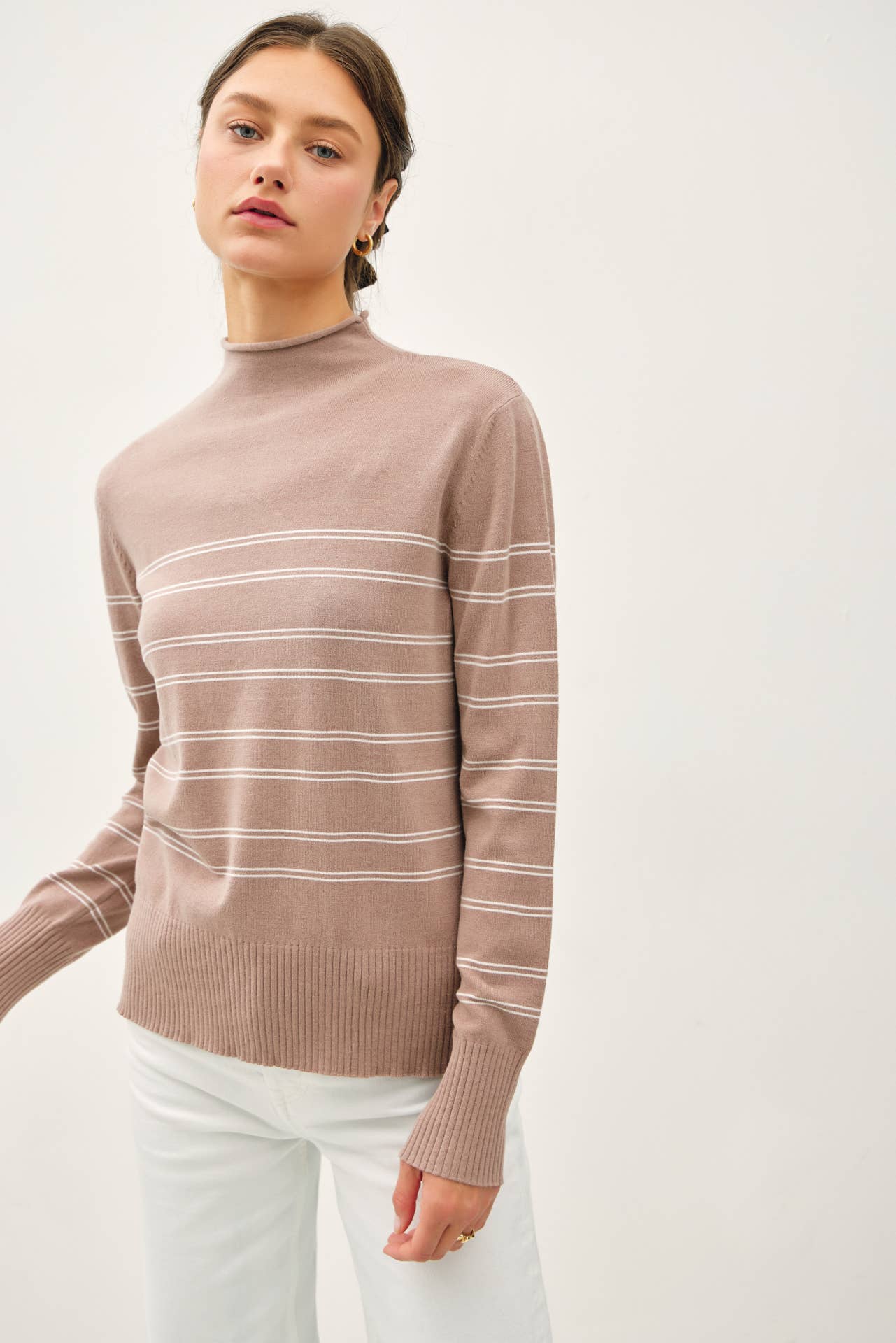 Synthia Mock Neck Top