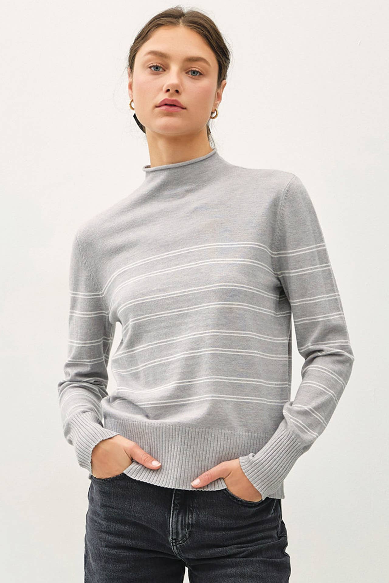 Synthia Mock Neck Top