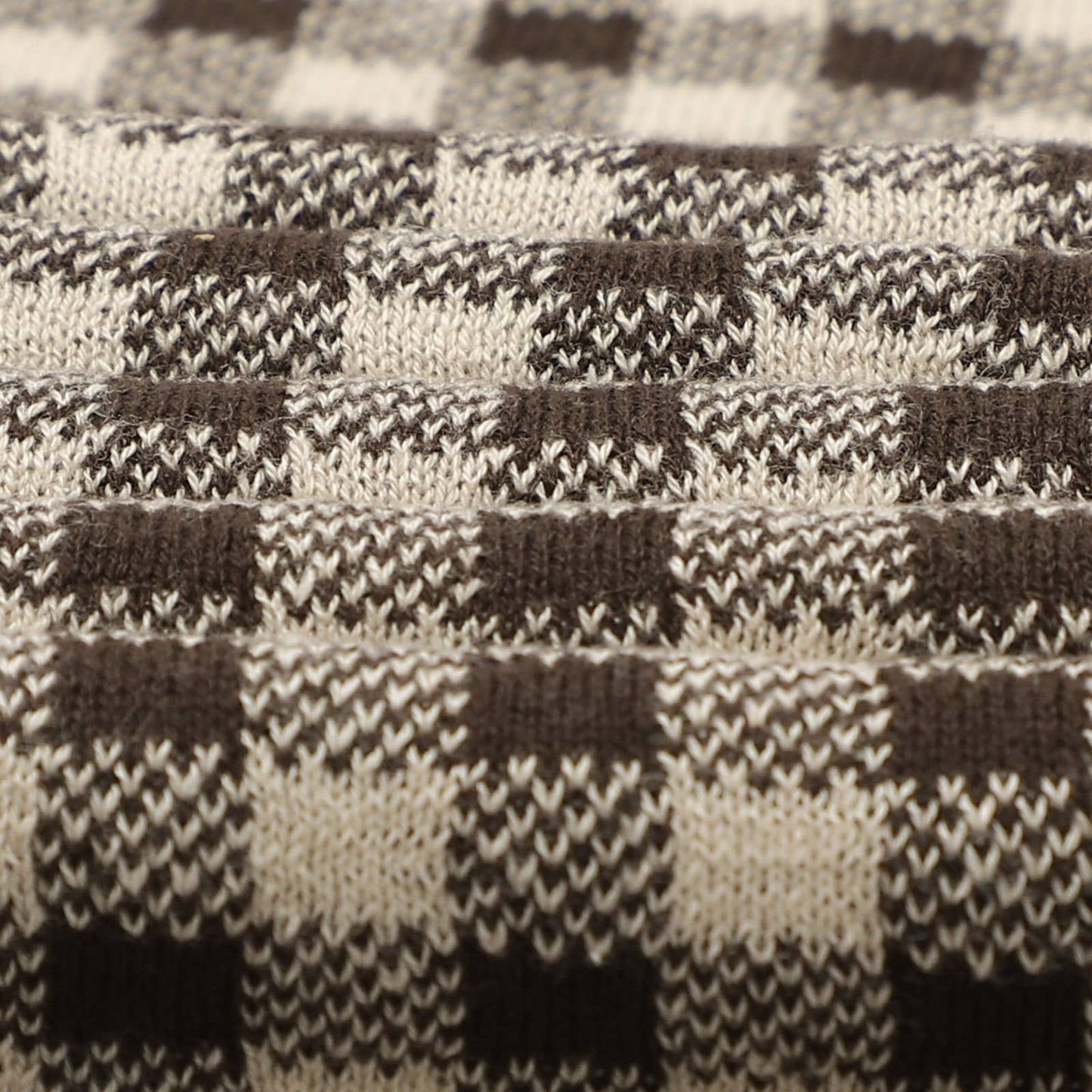 Cotton Receiving Blanket | Tan Gingham