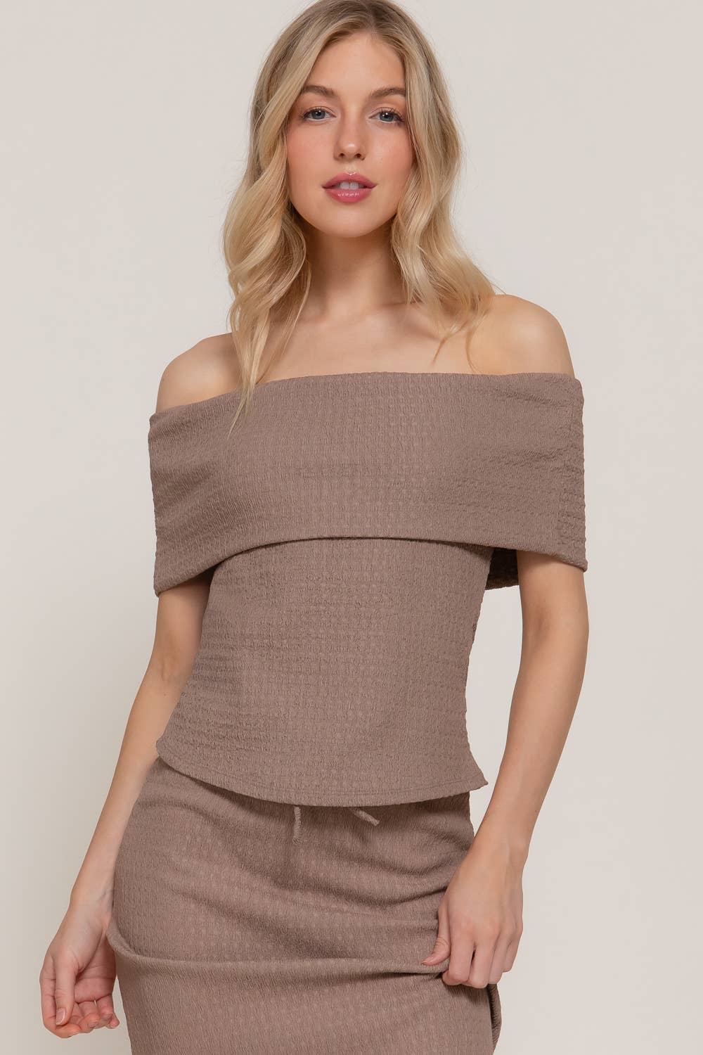 Come Sail Away Off Shoulder Top
