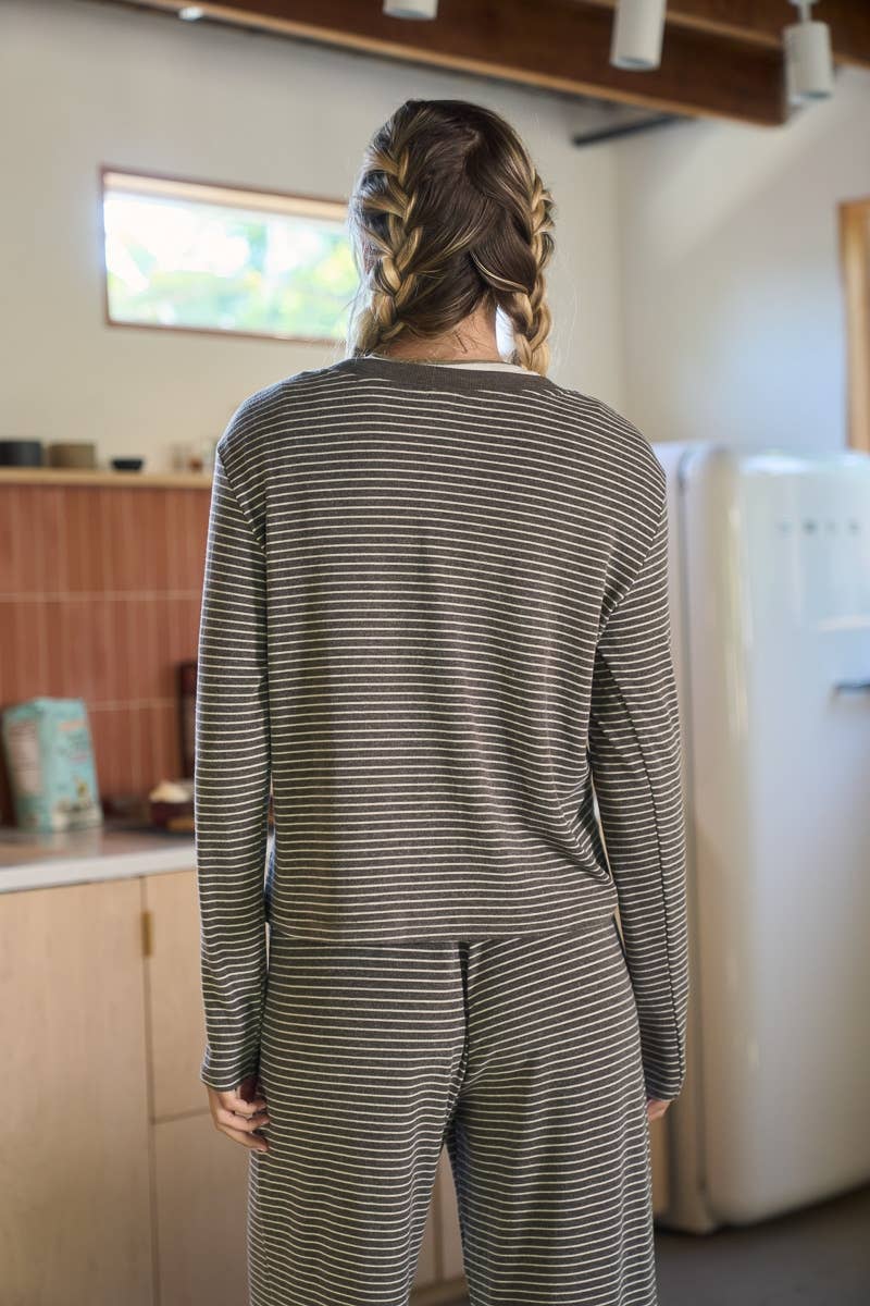 Calista Striped Cardigan