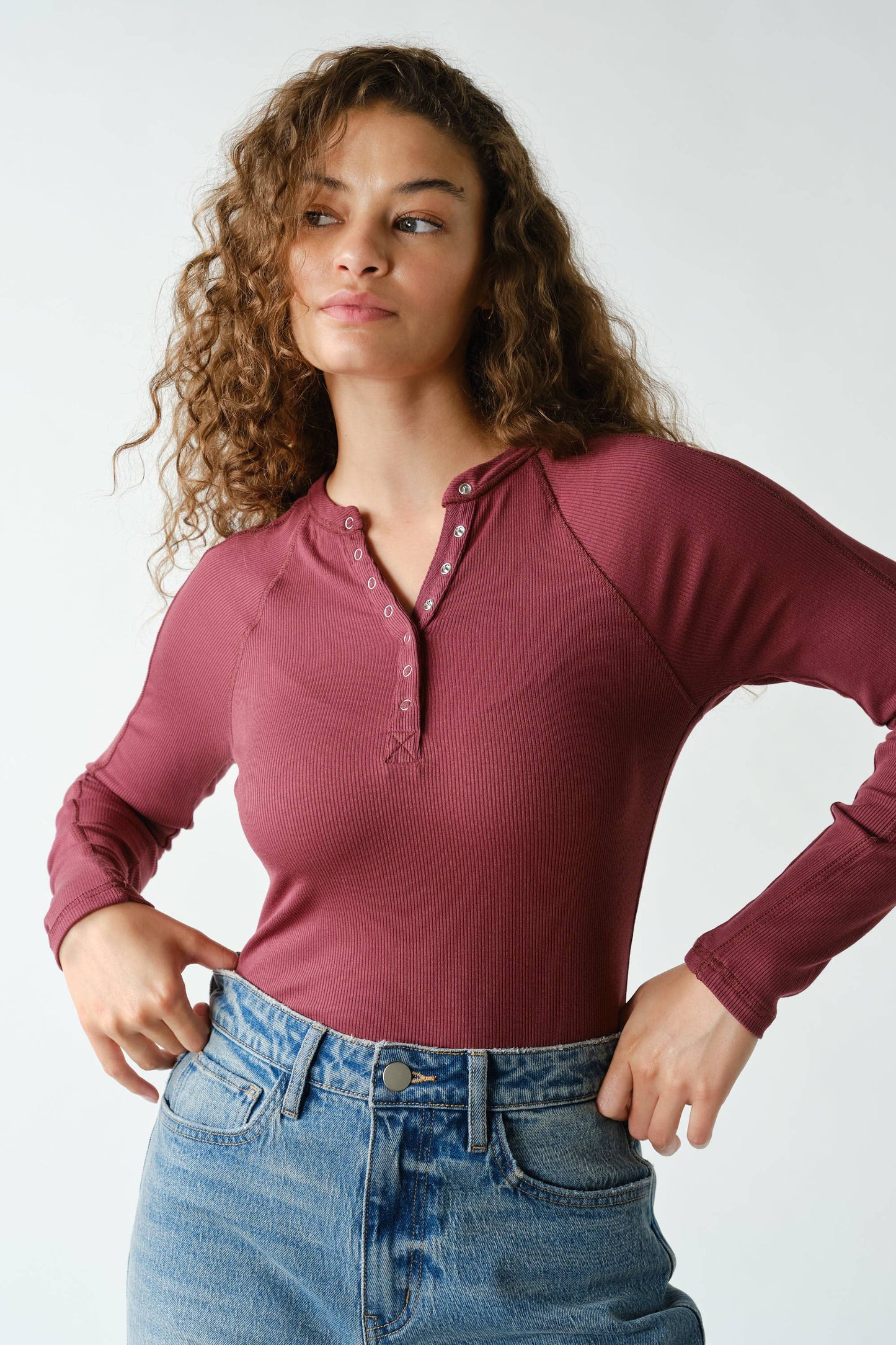 Go with the Flo Henley Top