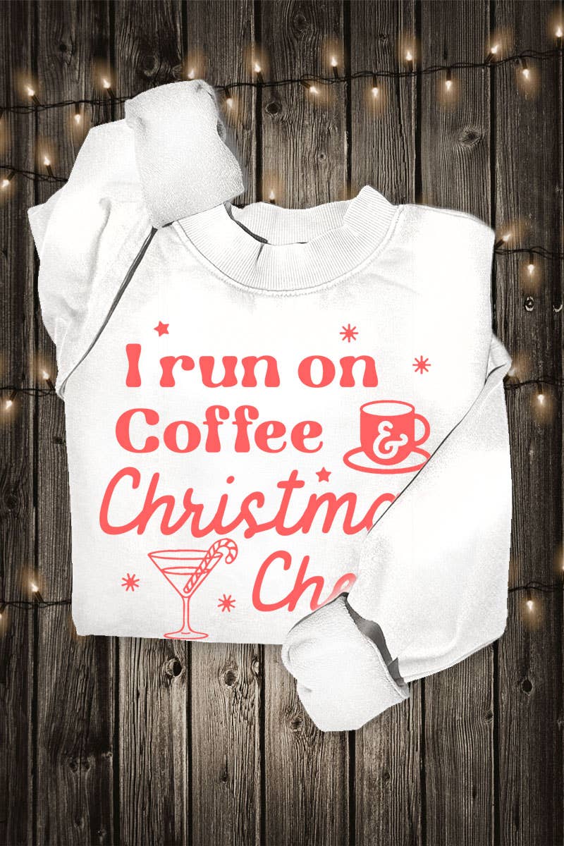 I RUN ON COFFEE MINERAL GRAPHIC SWEATSHIRTS