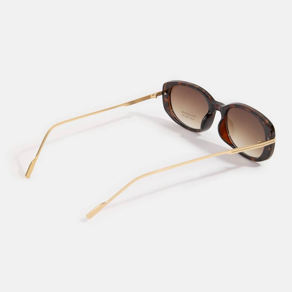 Retro Oval Frame Sunglasses