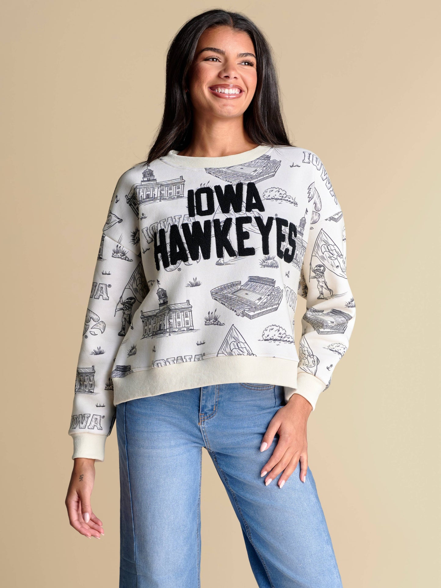 The Team Toile Pullover | Iowa