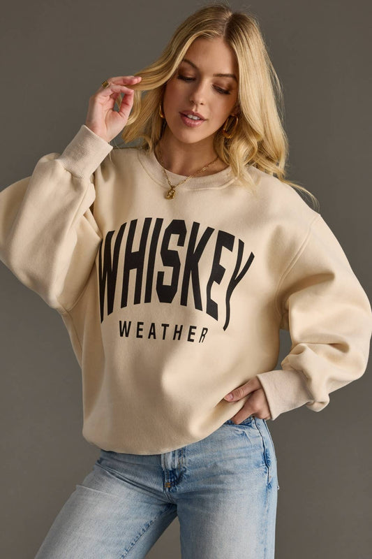 Tan Whiskey Weather Sweatshirt