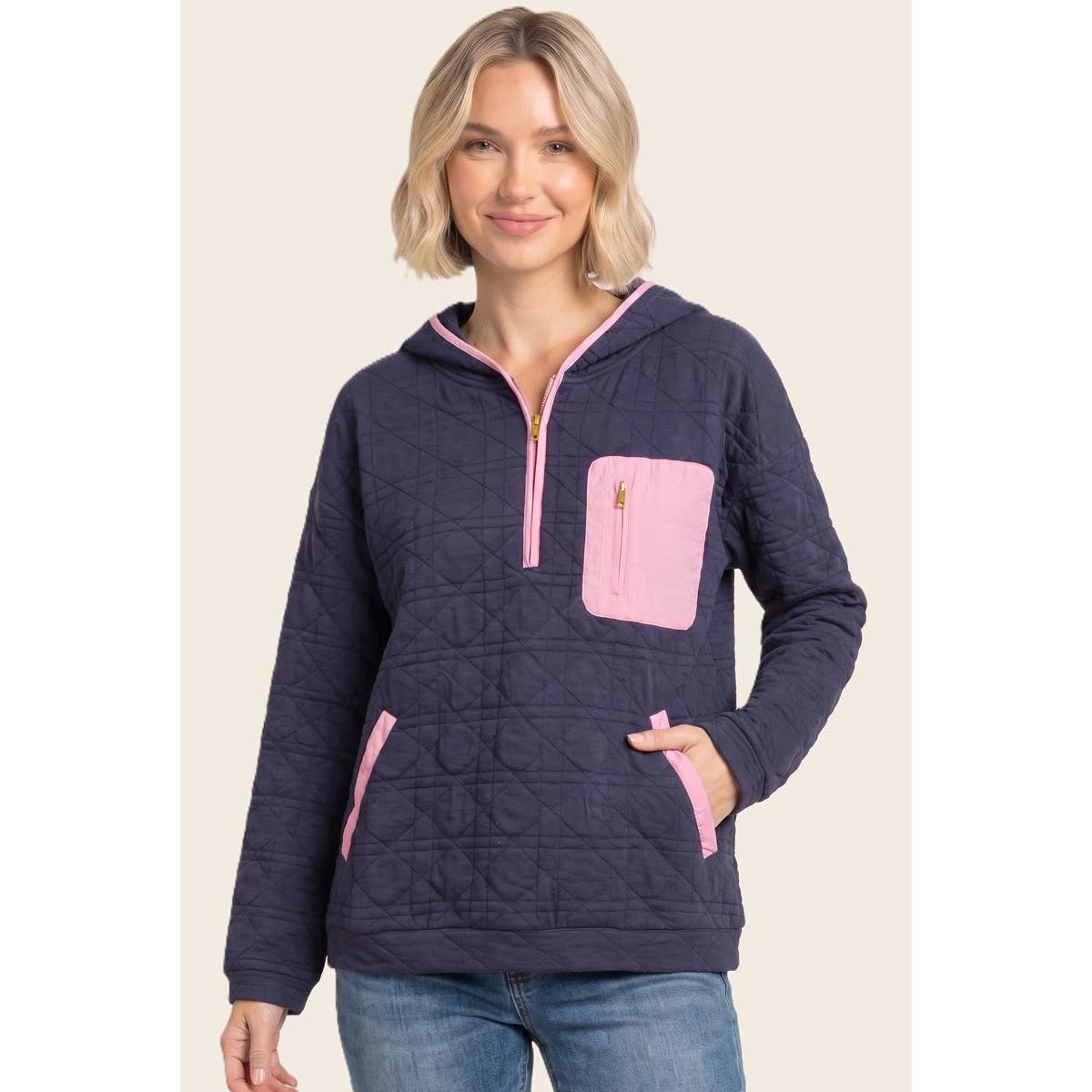 Cabin Babe Quilted Pullover