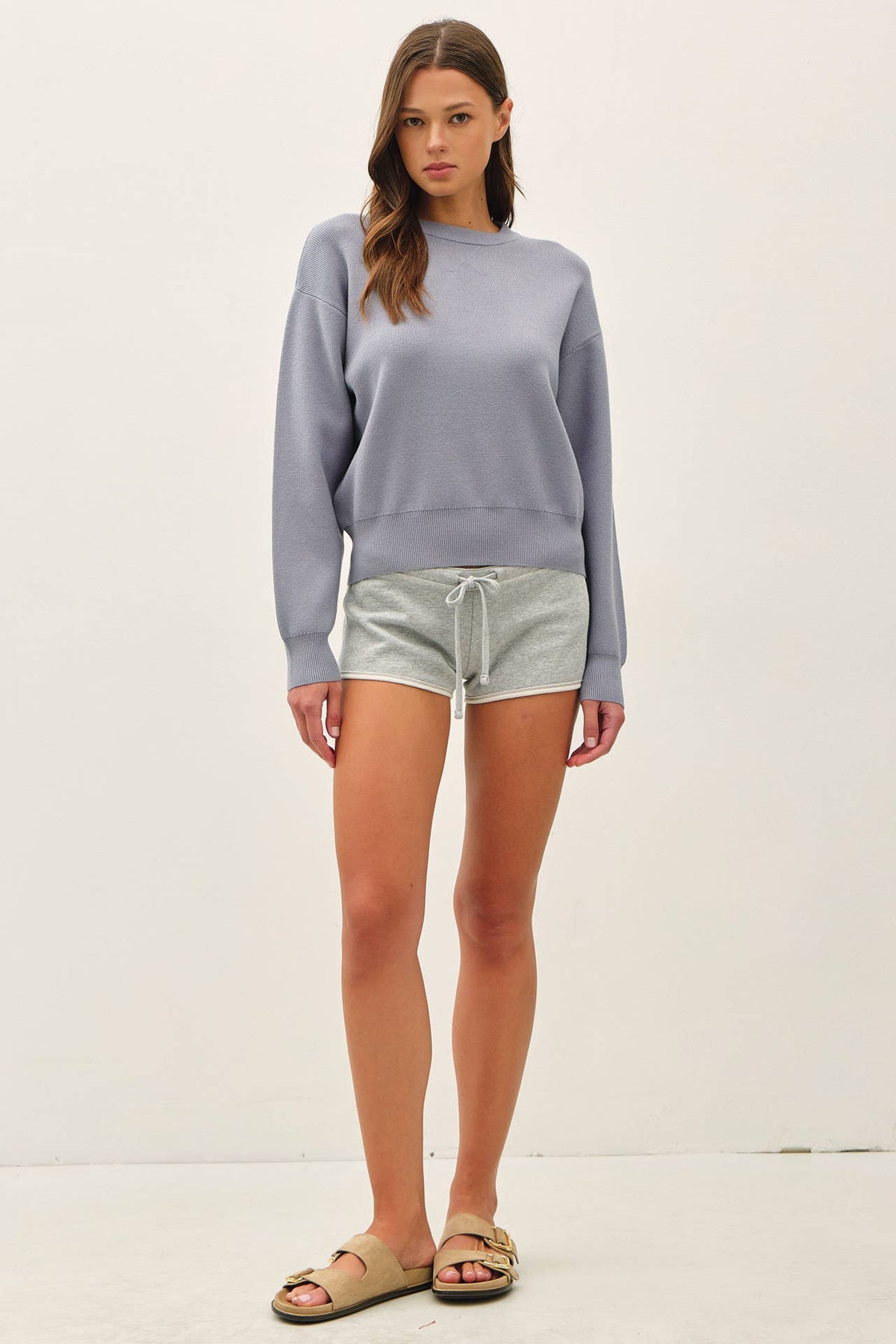 Ivy League Crop Sweatshirt