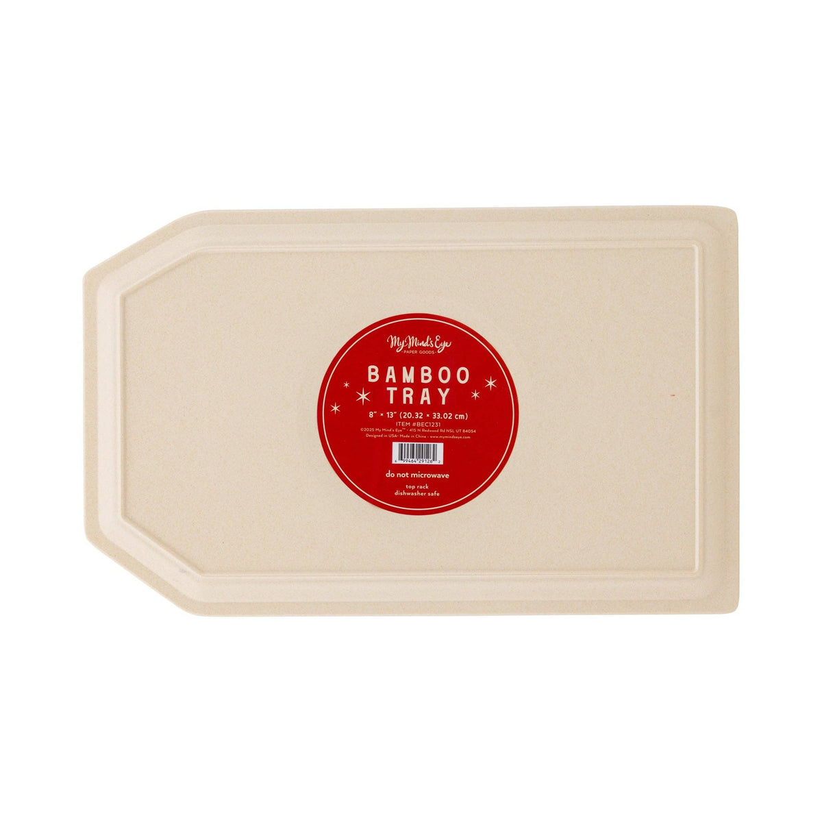 BEC1231 - To Santa Tag Bamboo Tray