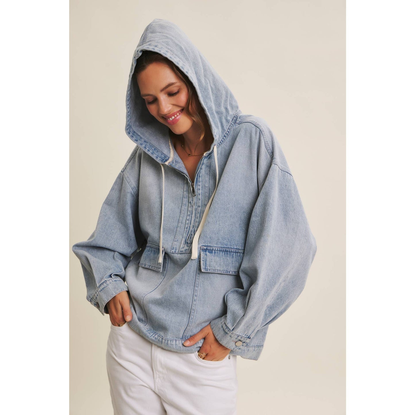 Winter Blues Denim Pullover
