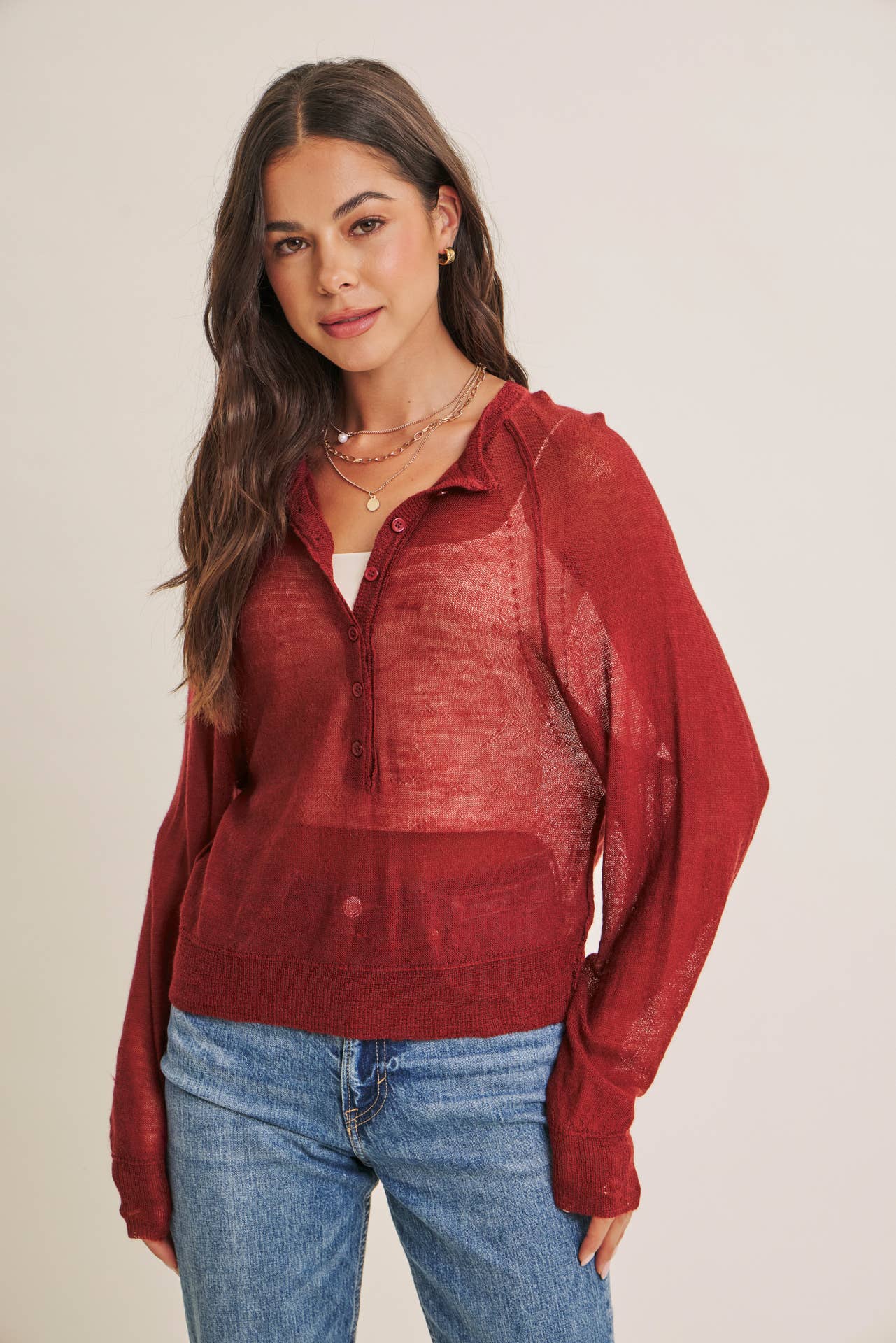 Autumn Sangria Henley