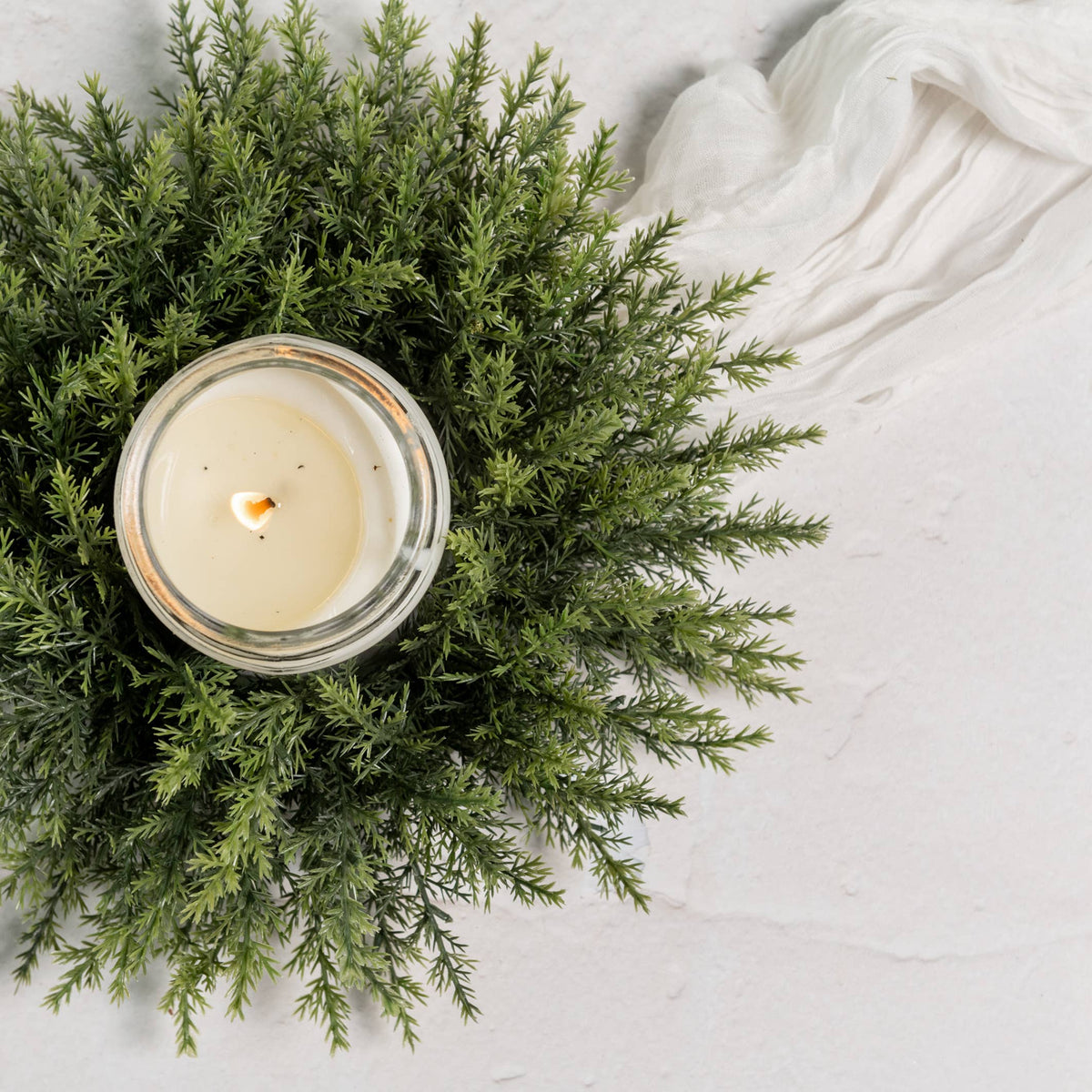 13" CEDAR CANDLE RING