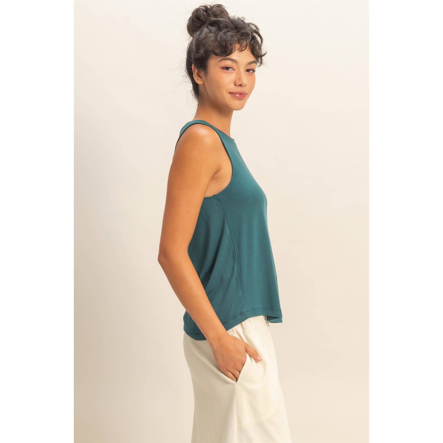 Basic Babe Rayon Flow Tank