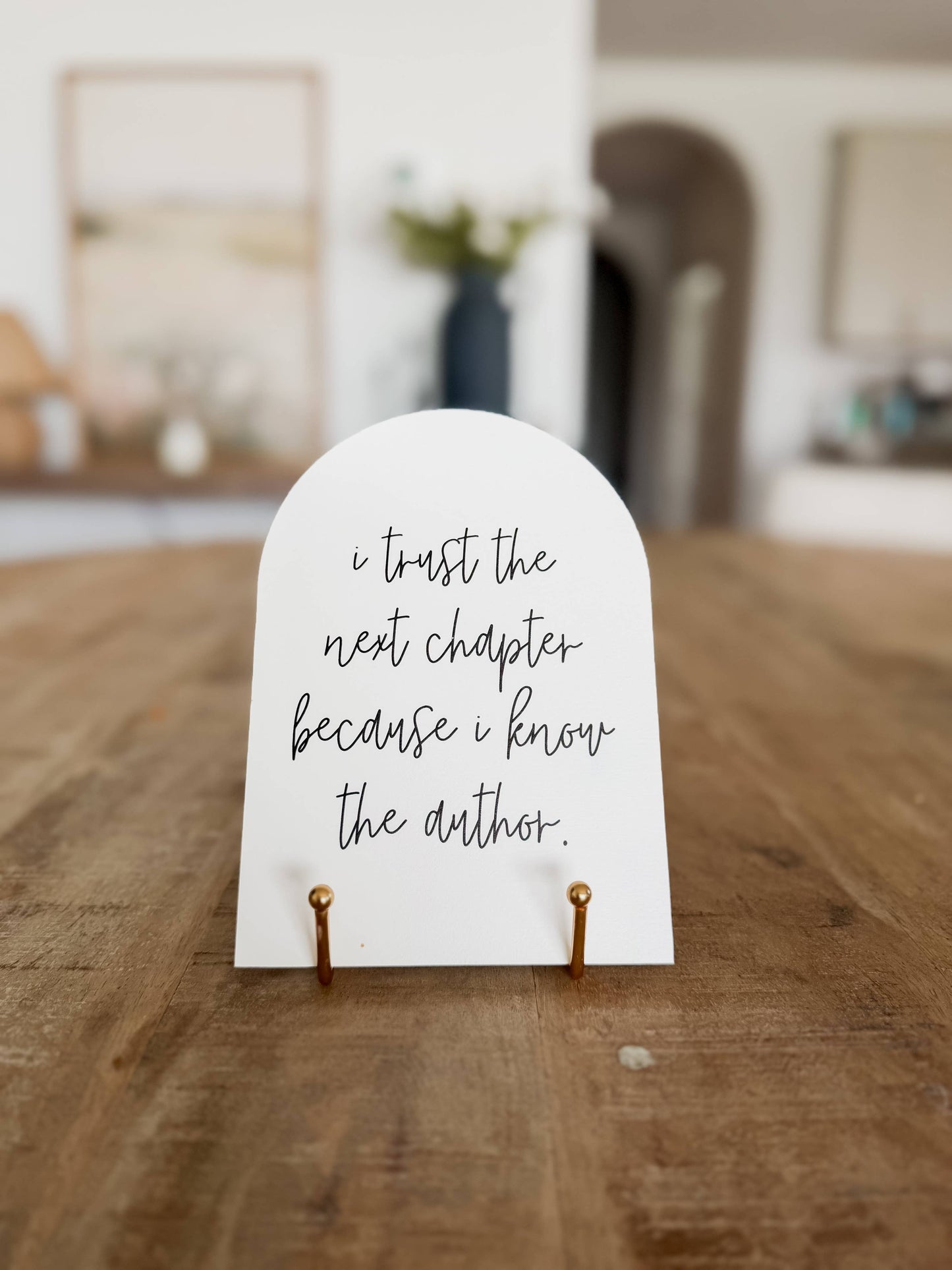 Gold Easel | Wood Arch Easel