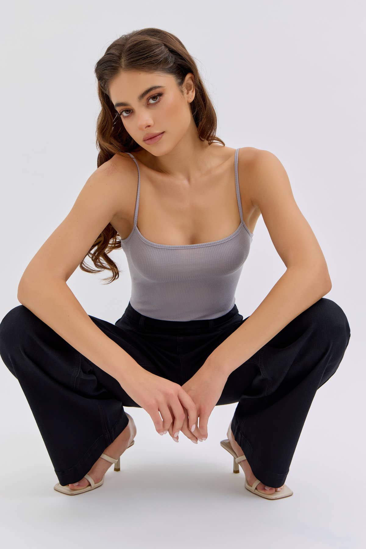 Paisley Pull On Black Pant