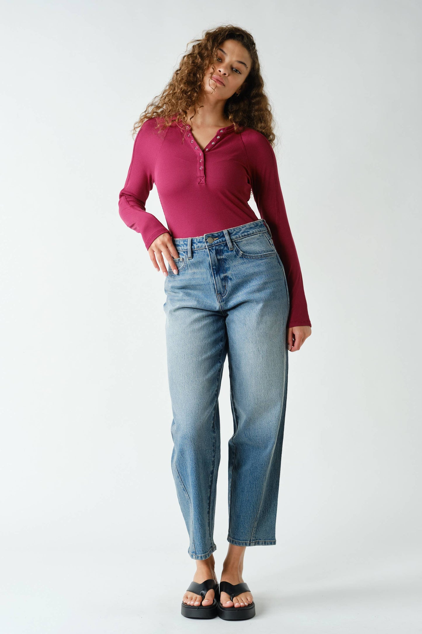 Go with the Flo Henley Top