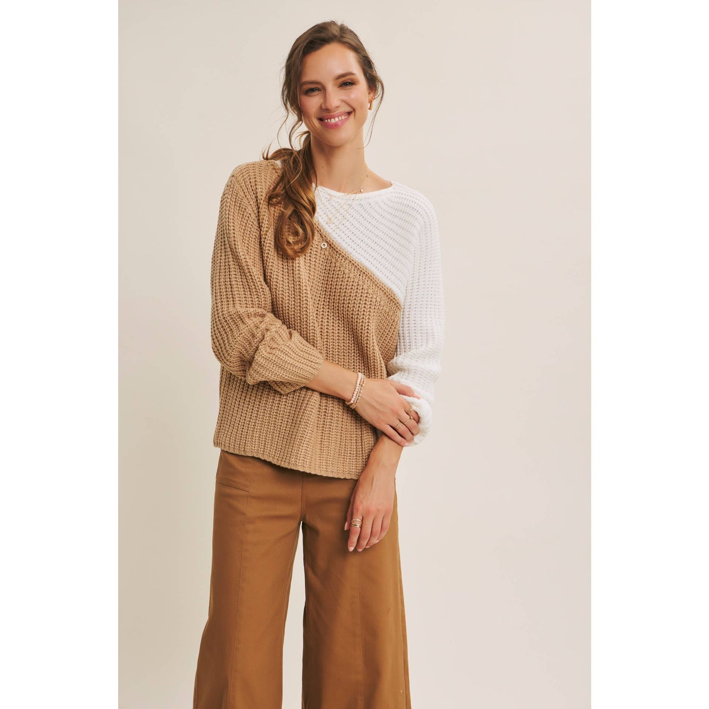 Coffee Shop Colorblock Top