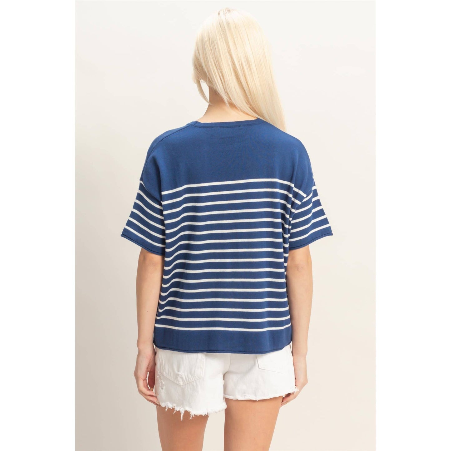 Piper Striped Sleeve Top