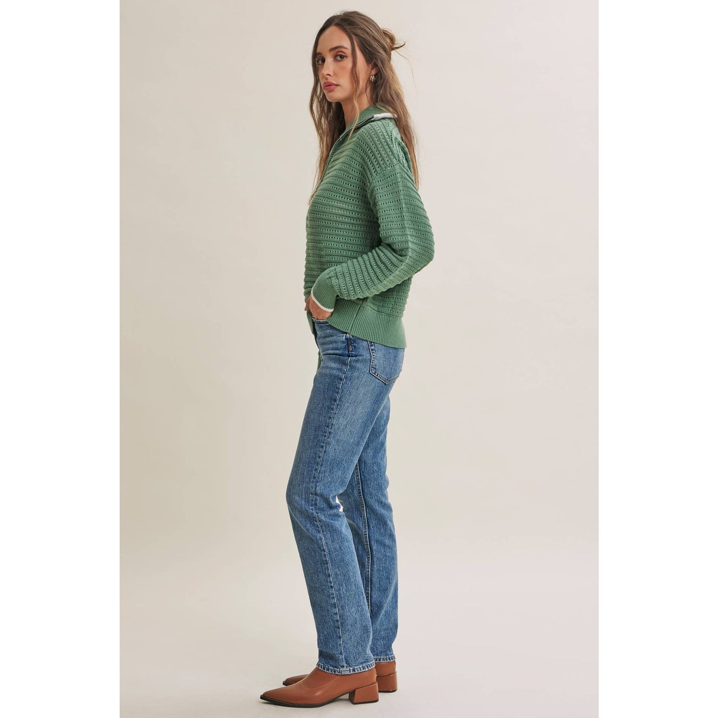 Mountain Air Crochet 1/4 Zip