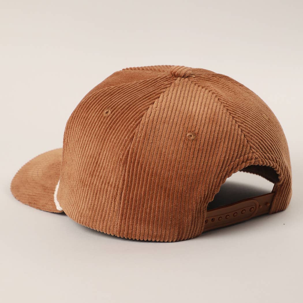 Custom Corduroy Embroidered Hat - Your City & State