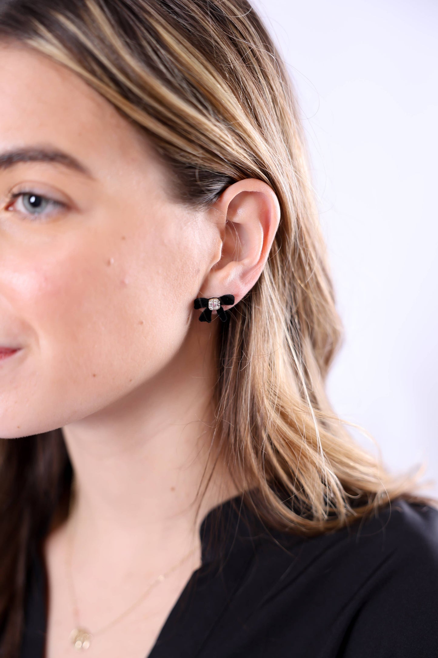 Velvet Bow Earrings