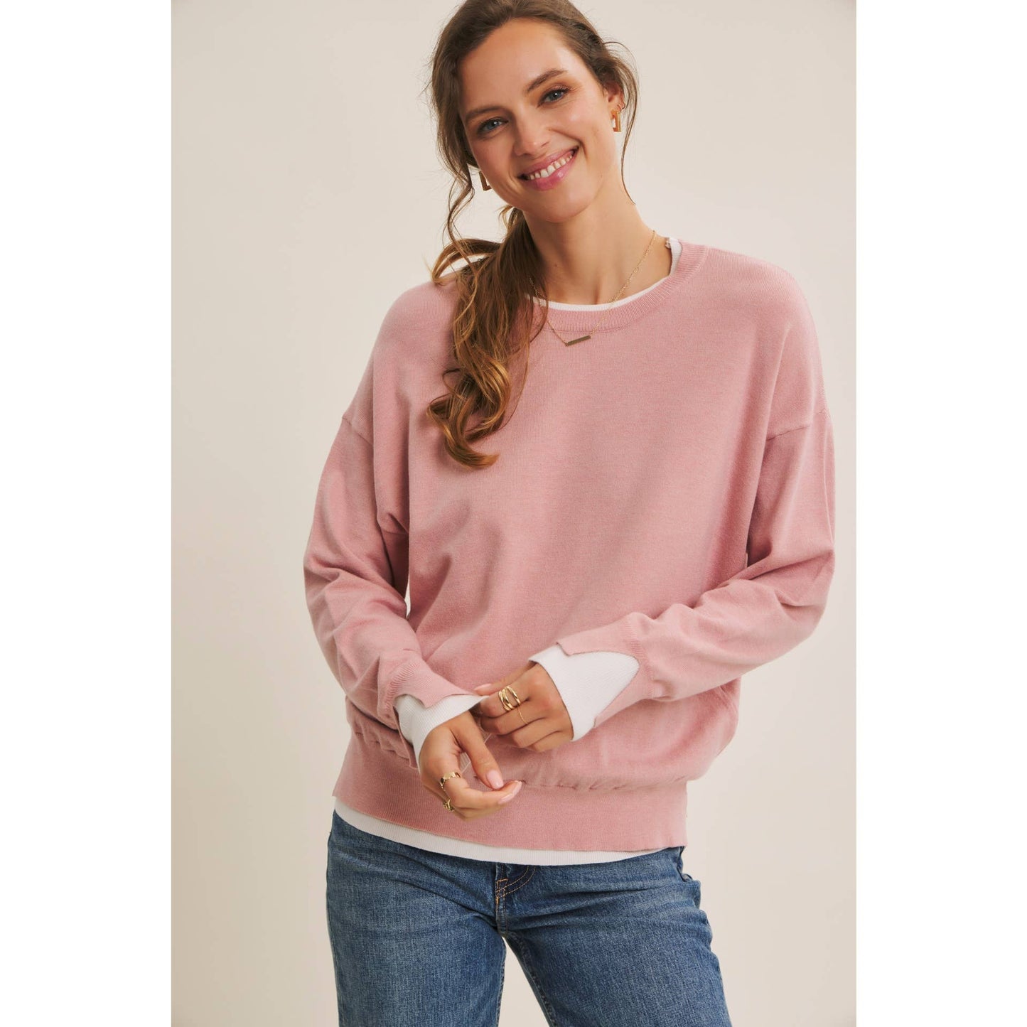 Seeing Double Dusty Sweater