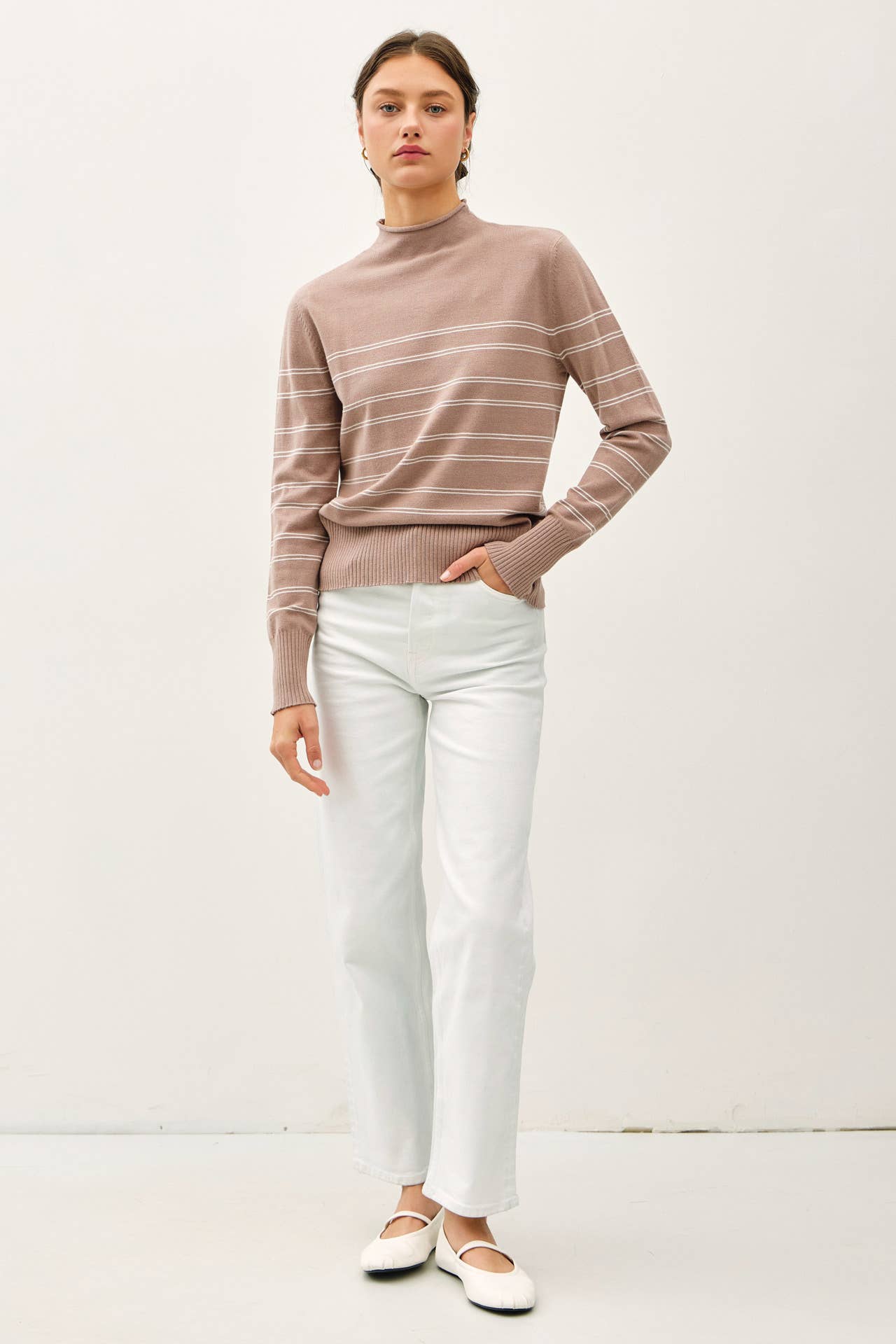 Synthia Mock Neck Top