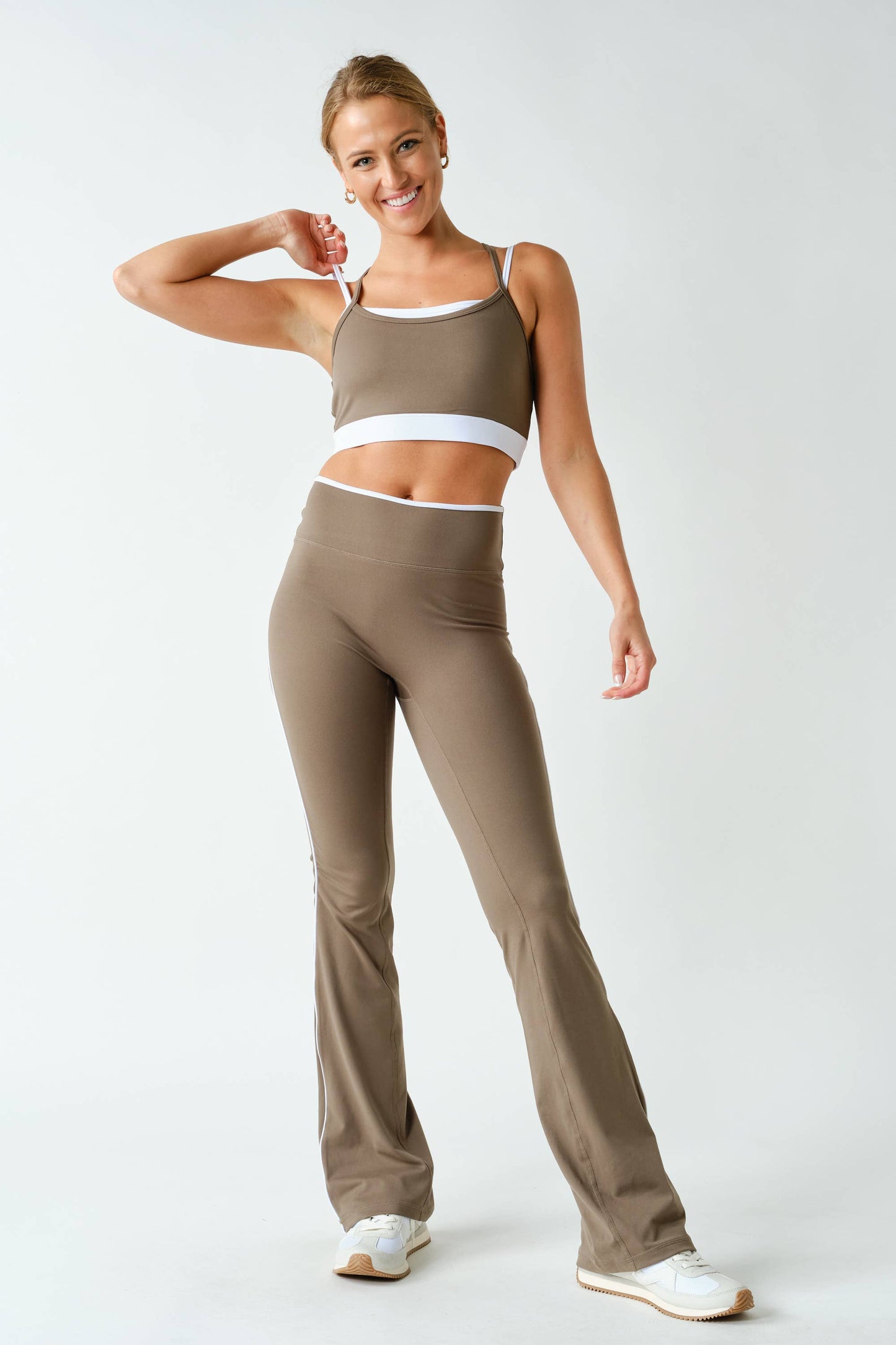 Venice Contrast Double Strap Sports Bra