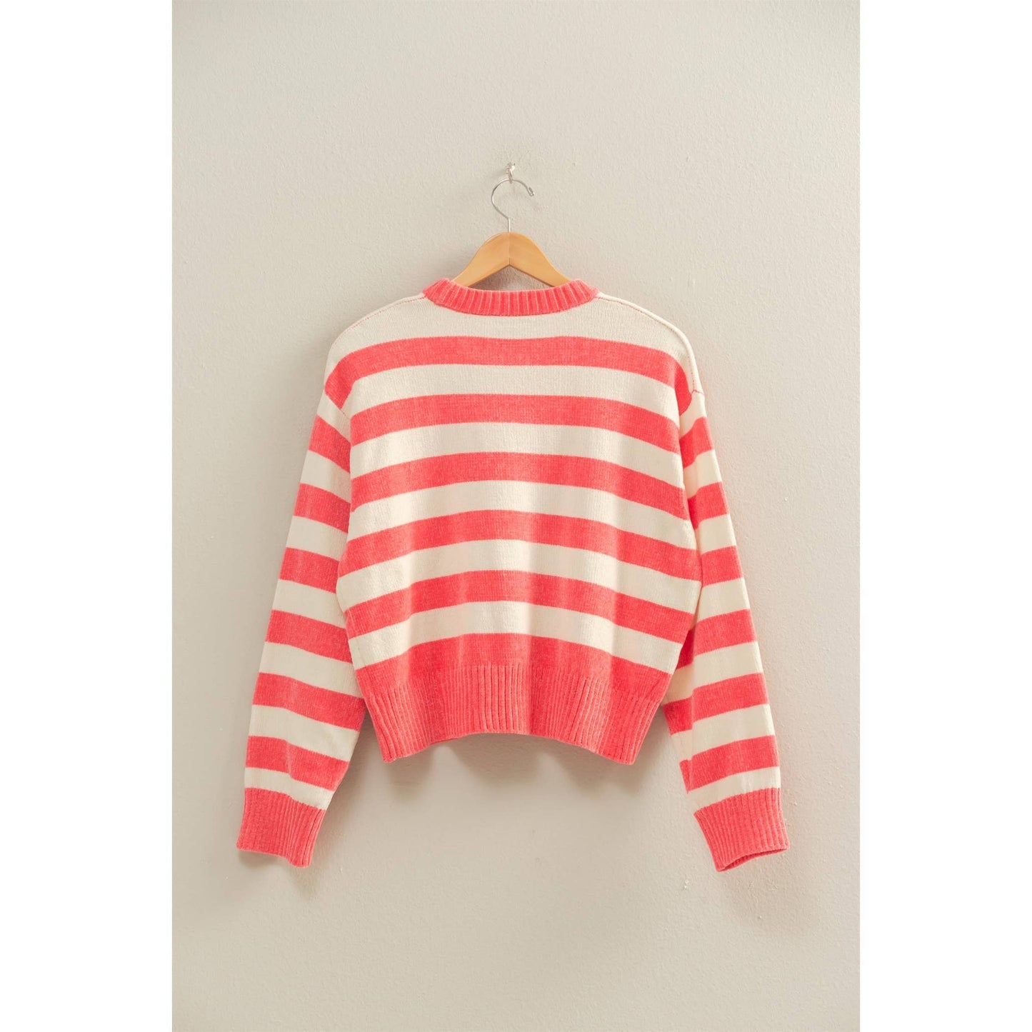 Cuddly Vibes Striped Sweater
