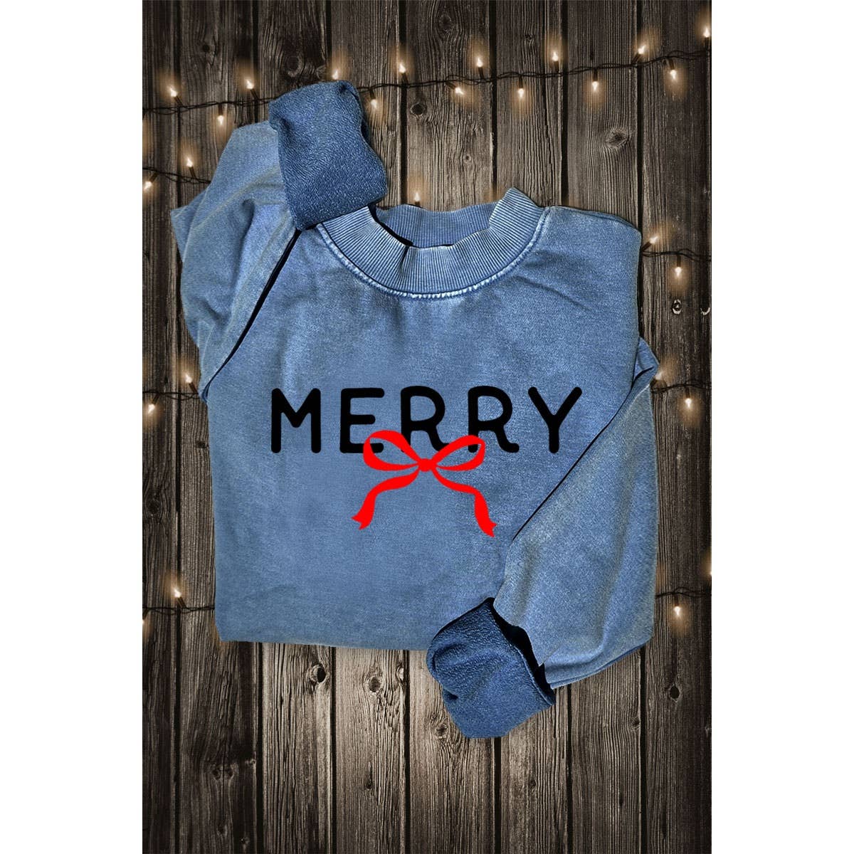 Merry Ribbon Graphic Sweatshirt